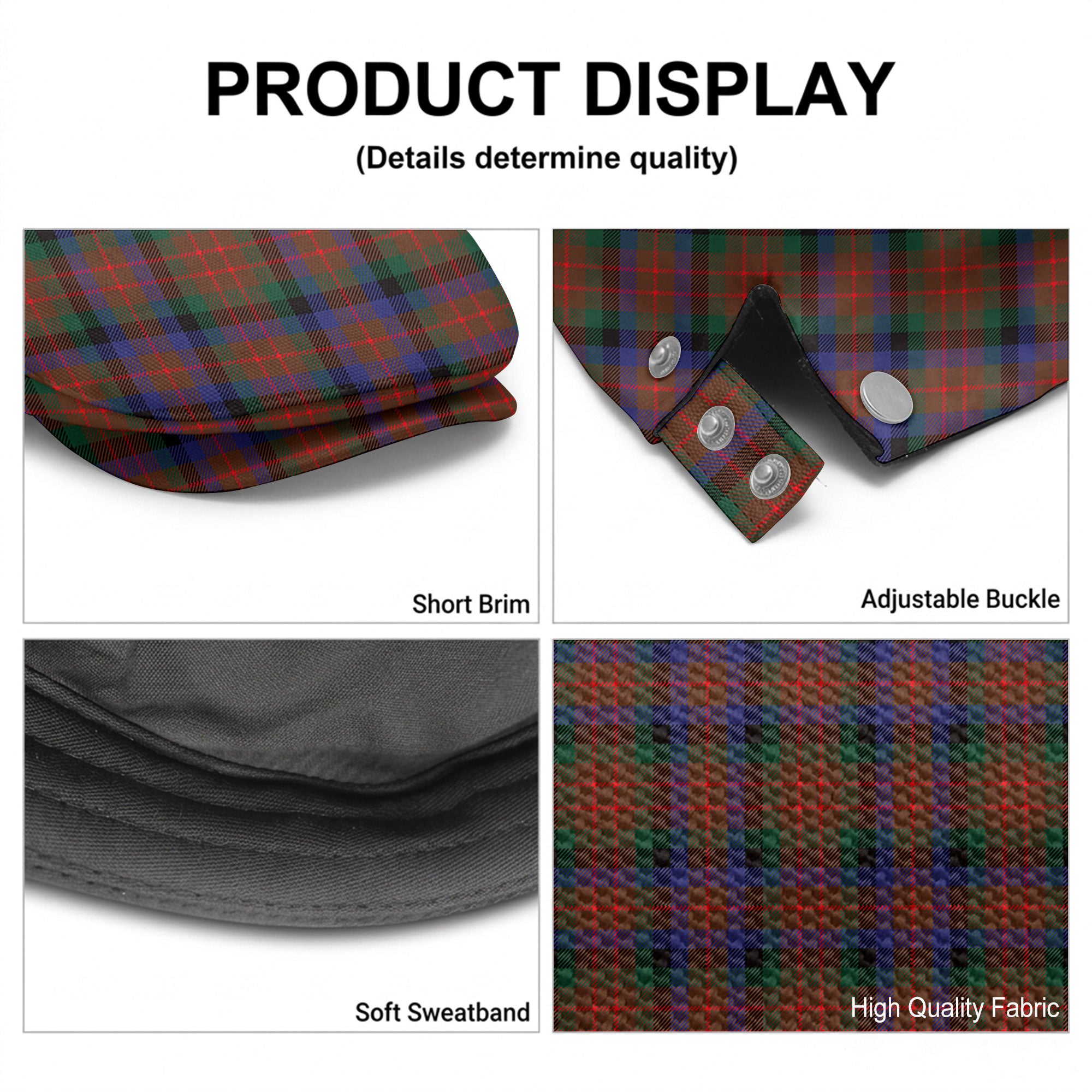 MacDuff Hunting Modern Tartan Flat Caps