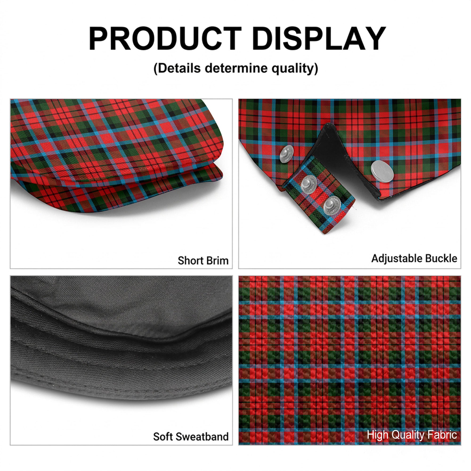 MacDuff Modern Tartan Flat Caps