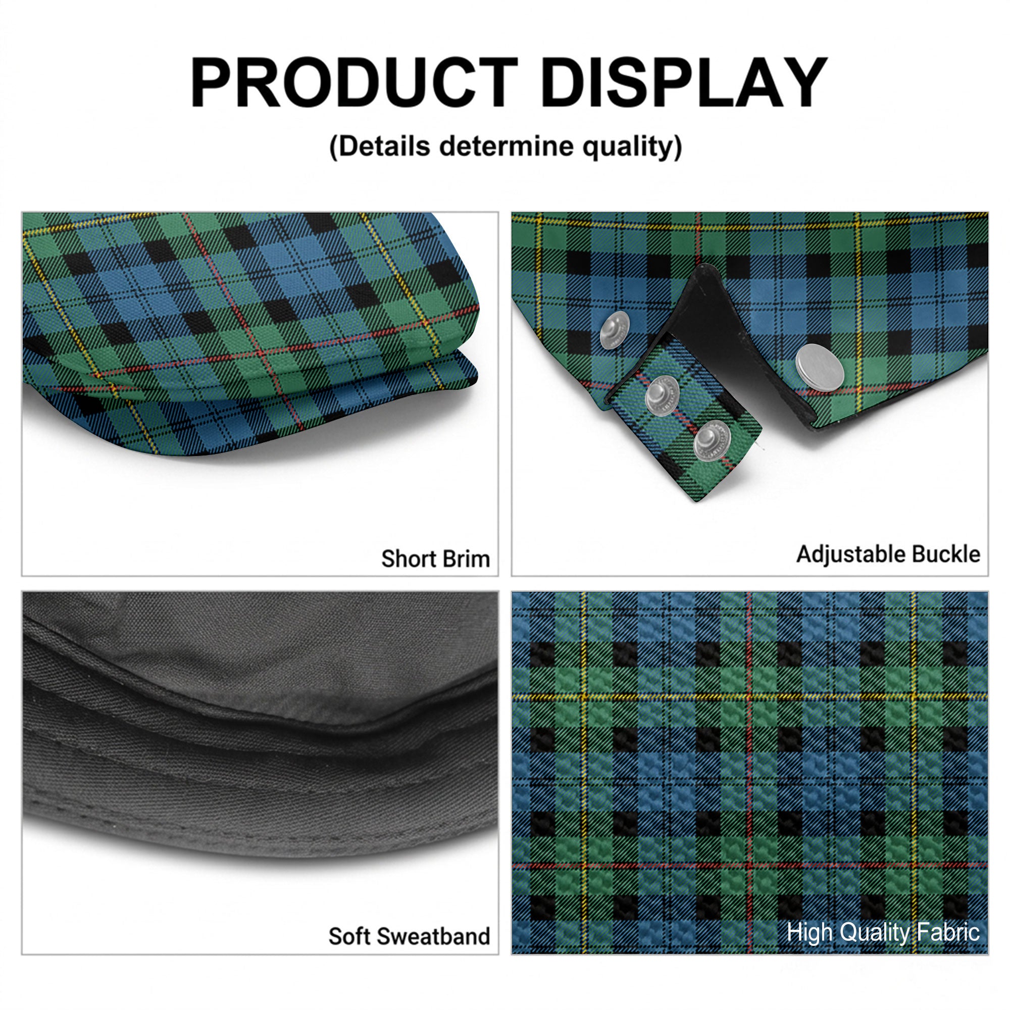 MacEwan Ancient Tartan Flat Caps