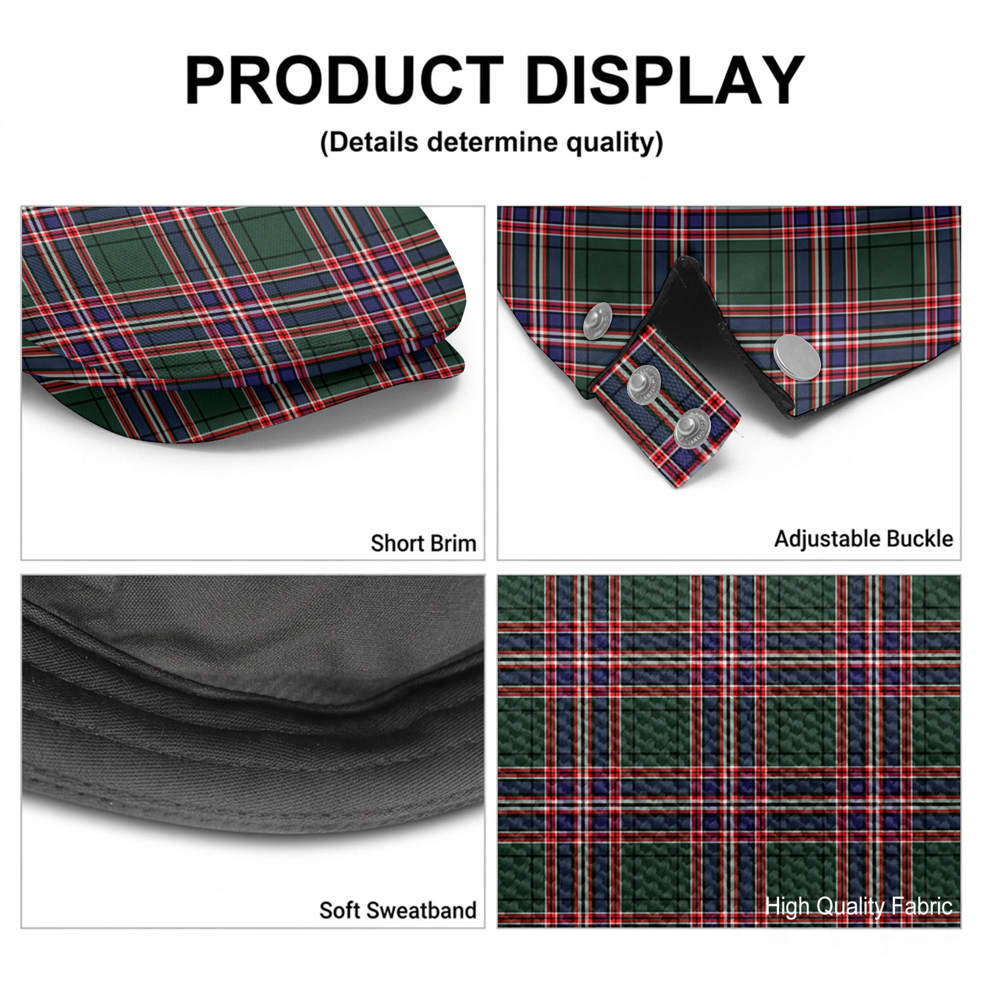 MacFarlane Hunting Modern Tartan Flat Caps