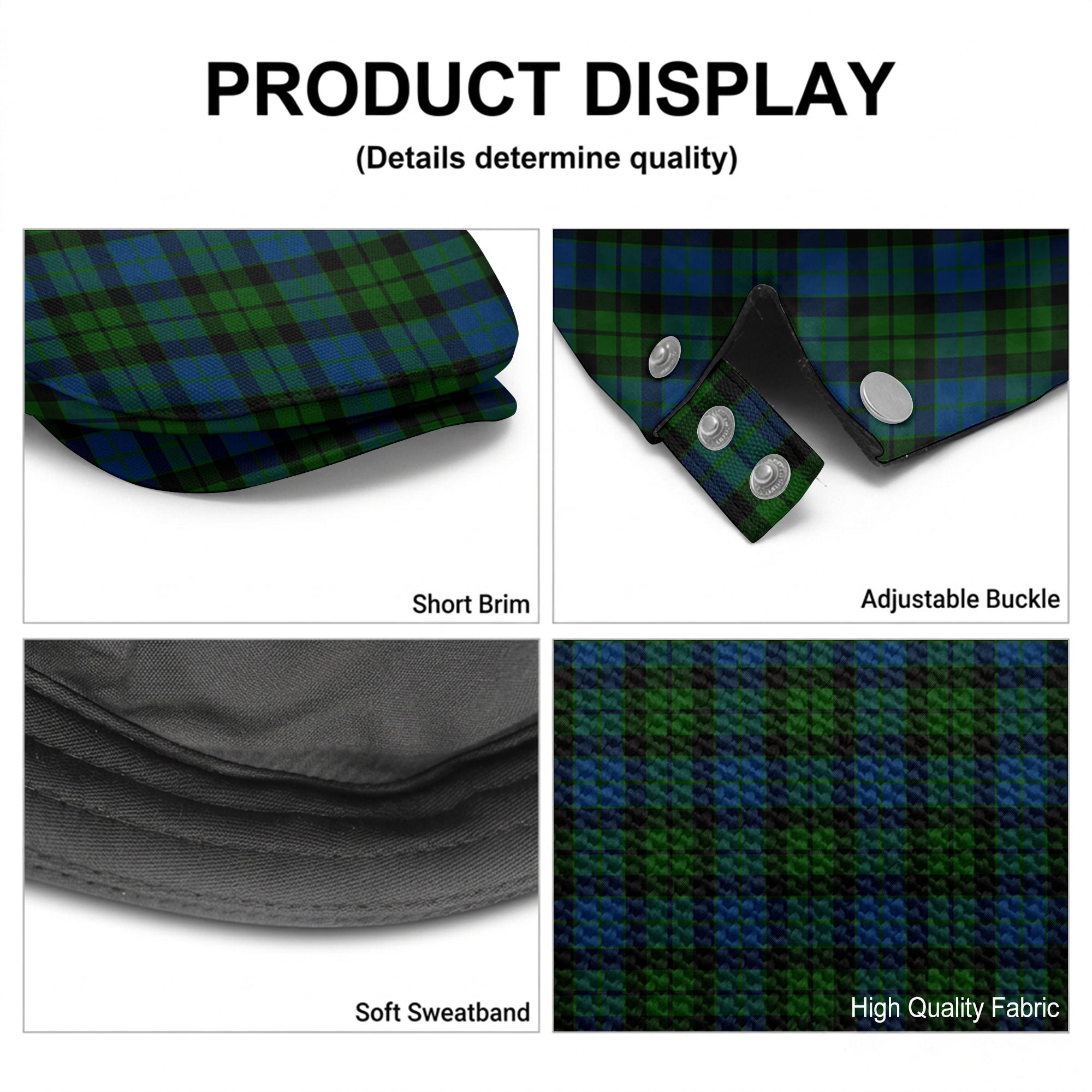 MacKay Modern Tartan Flat Caps