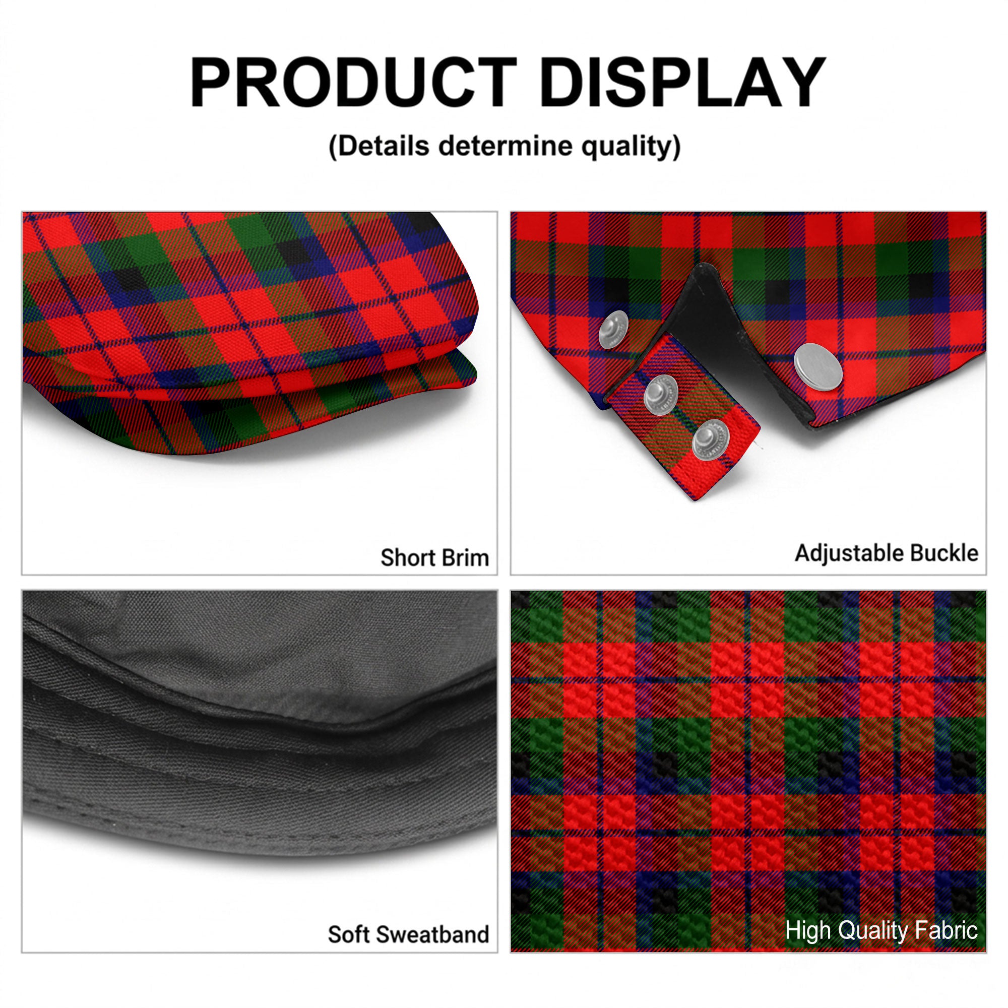 MacNaughton Modern Tartan Flat Caps