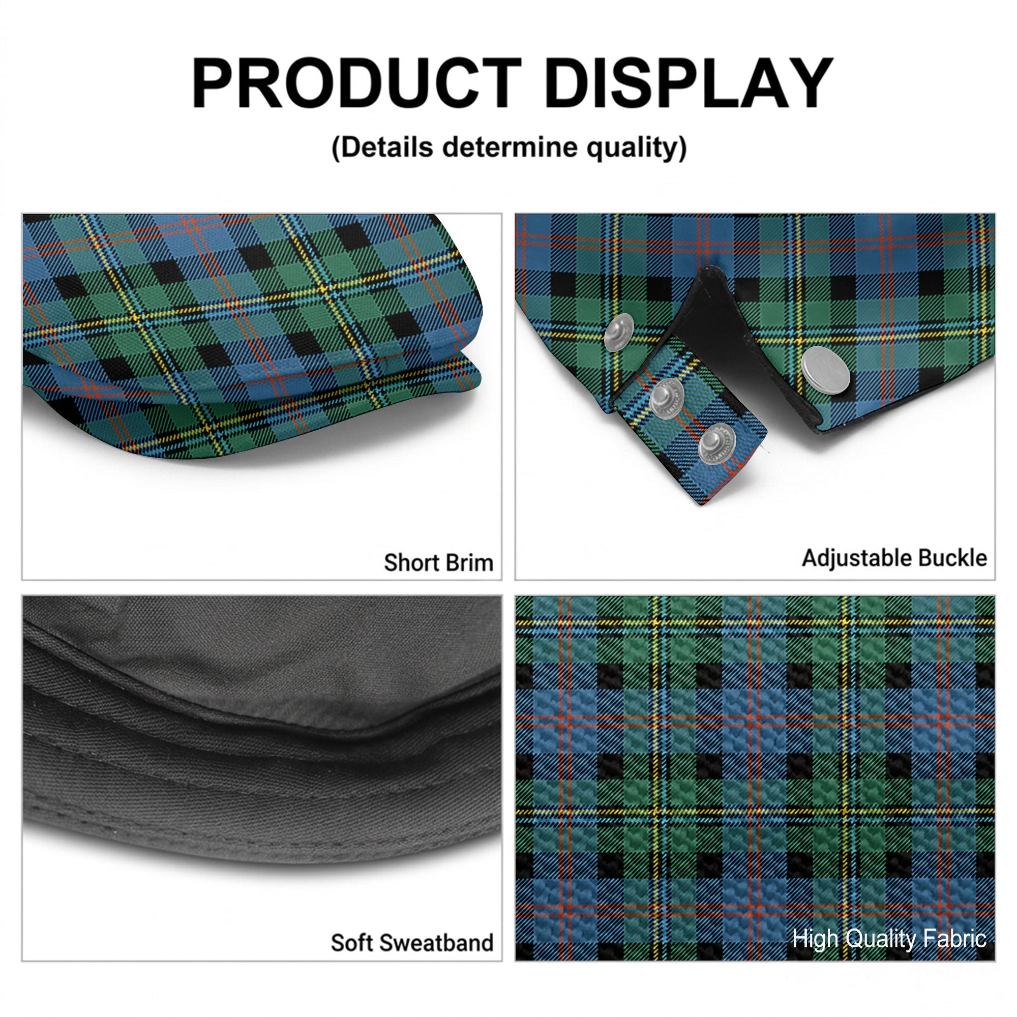 Malcolm Ancient Tartan Flat Caps