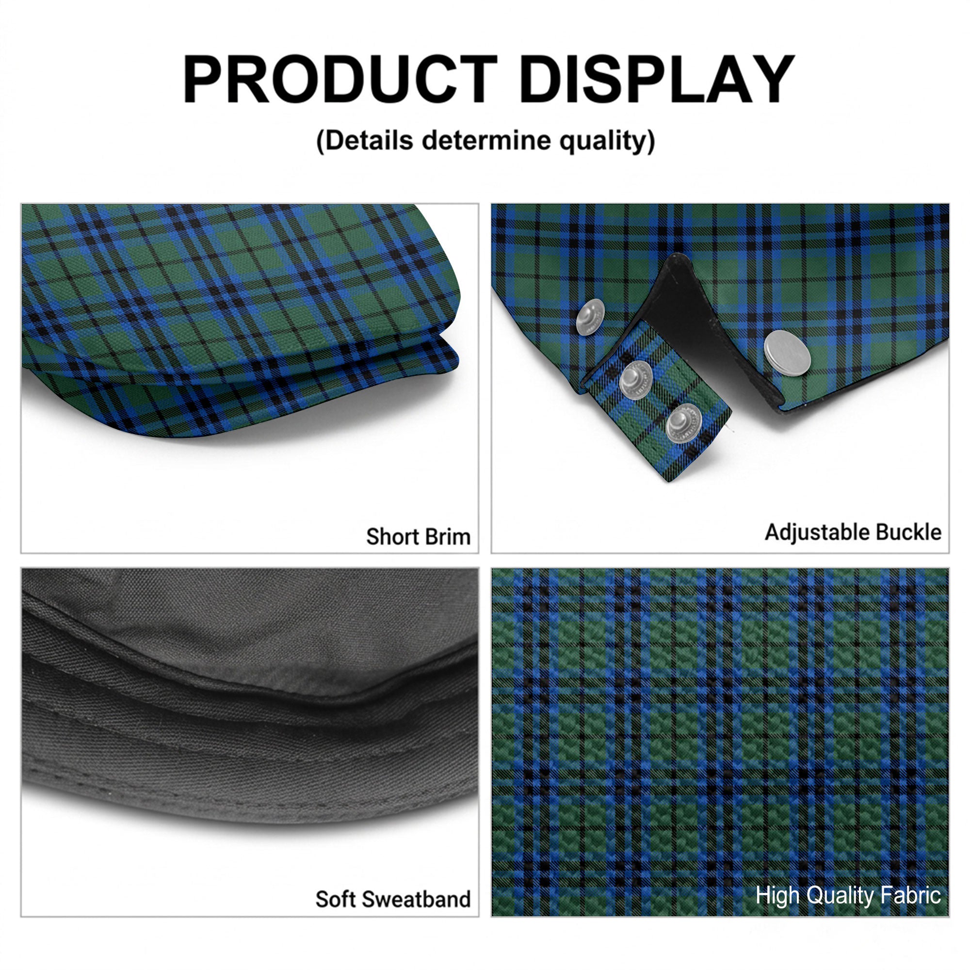 Marshall Tartan Flat Caps