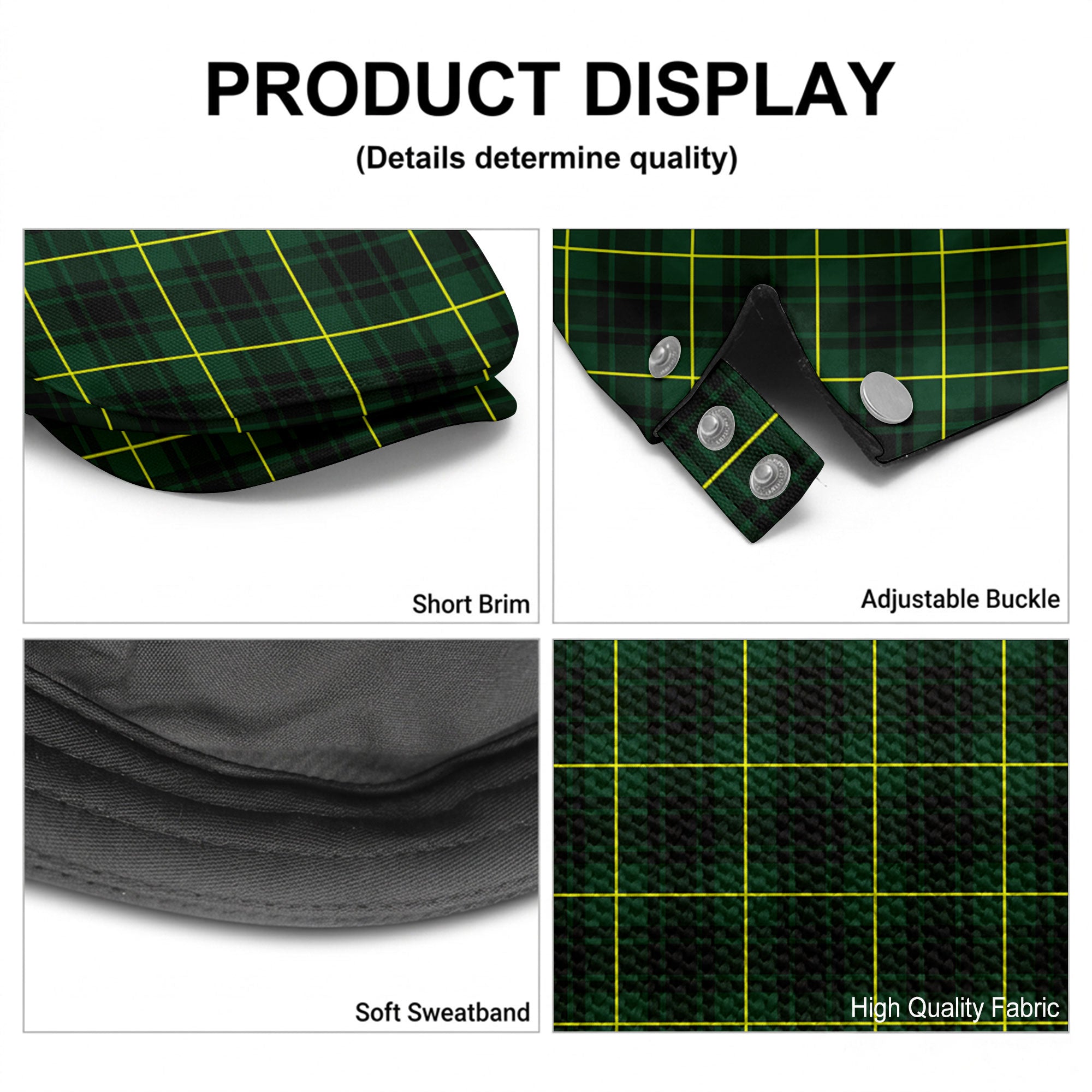 McArthur Modern Tartan Flat Caps