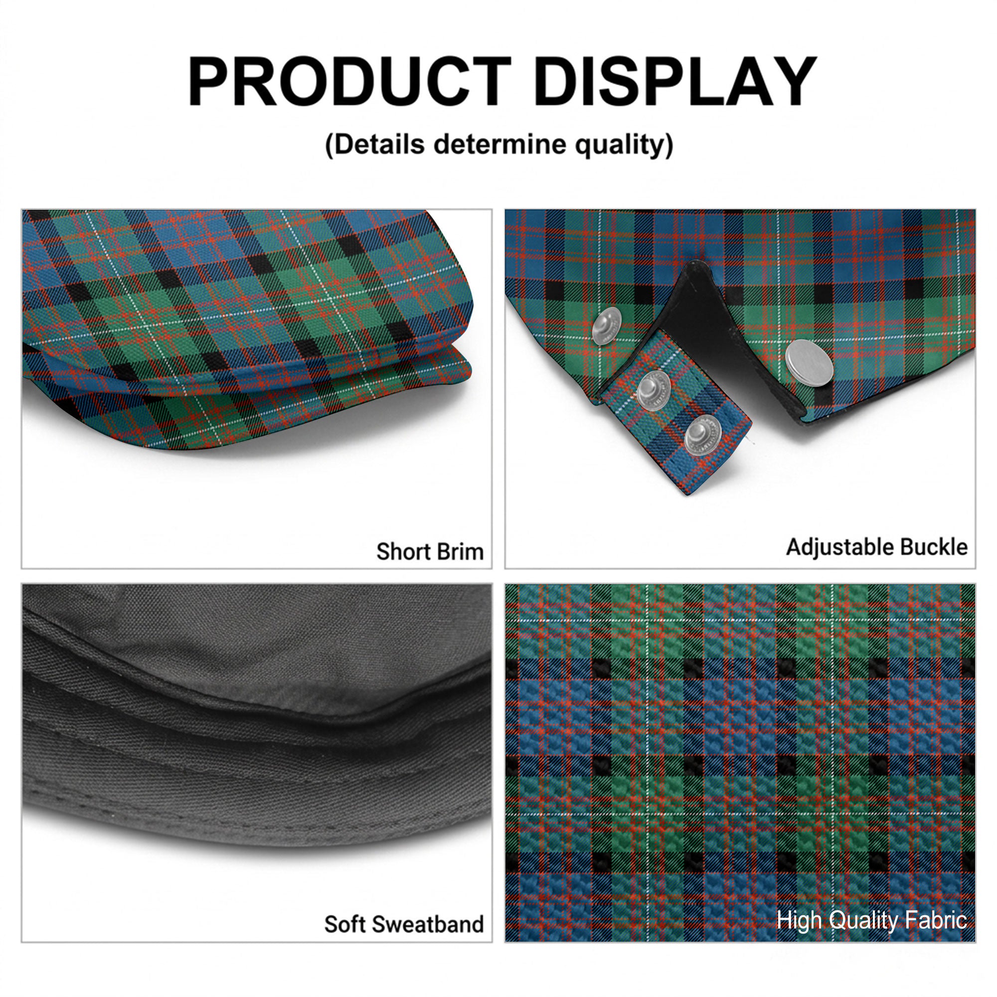 McDonnell of Glengarry Ancient Tartan Flat Caps