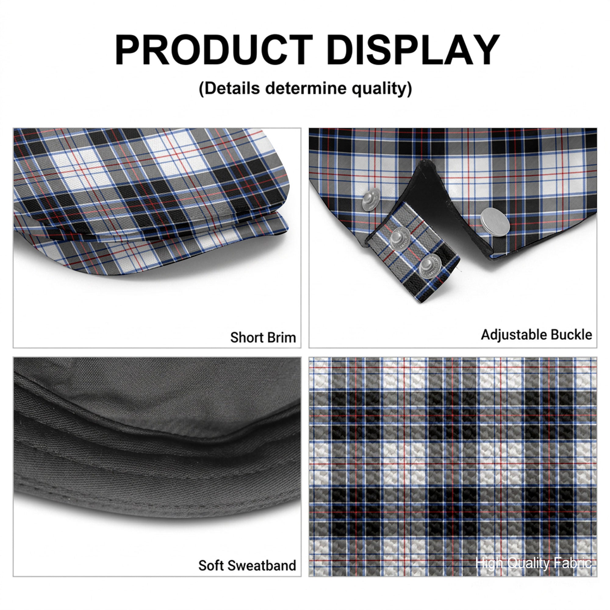 McRae Dress Modern Tartan Flat Caps