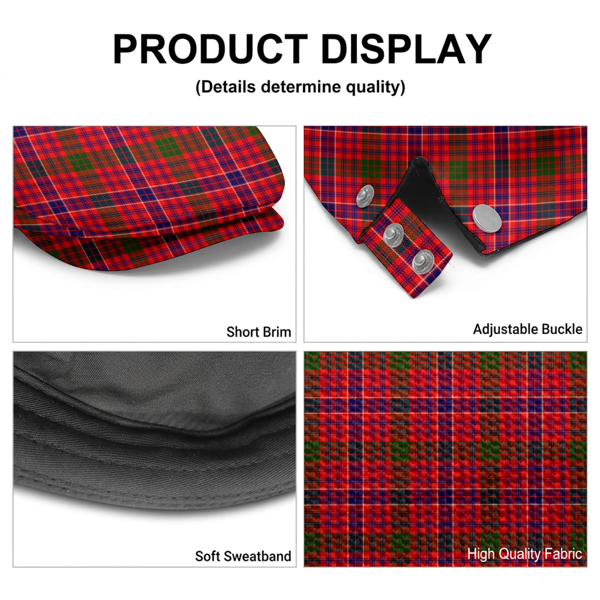 McRae Modern Tartan Flat Caps