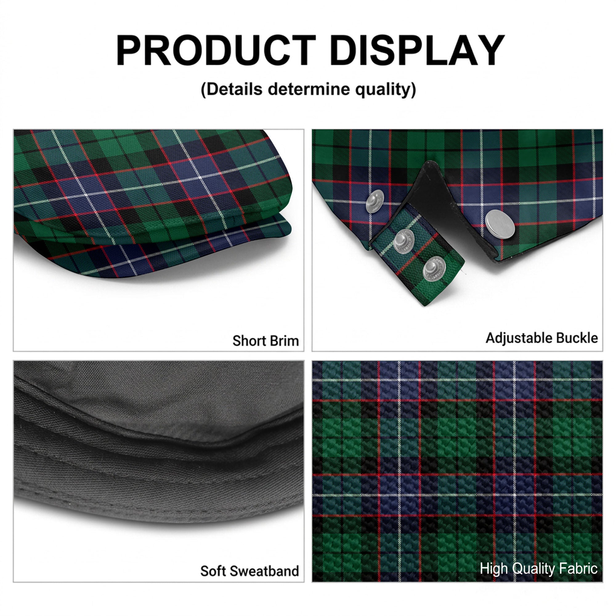 Mitchell Modern Tartan Flat Caps
