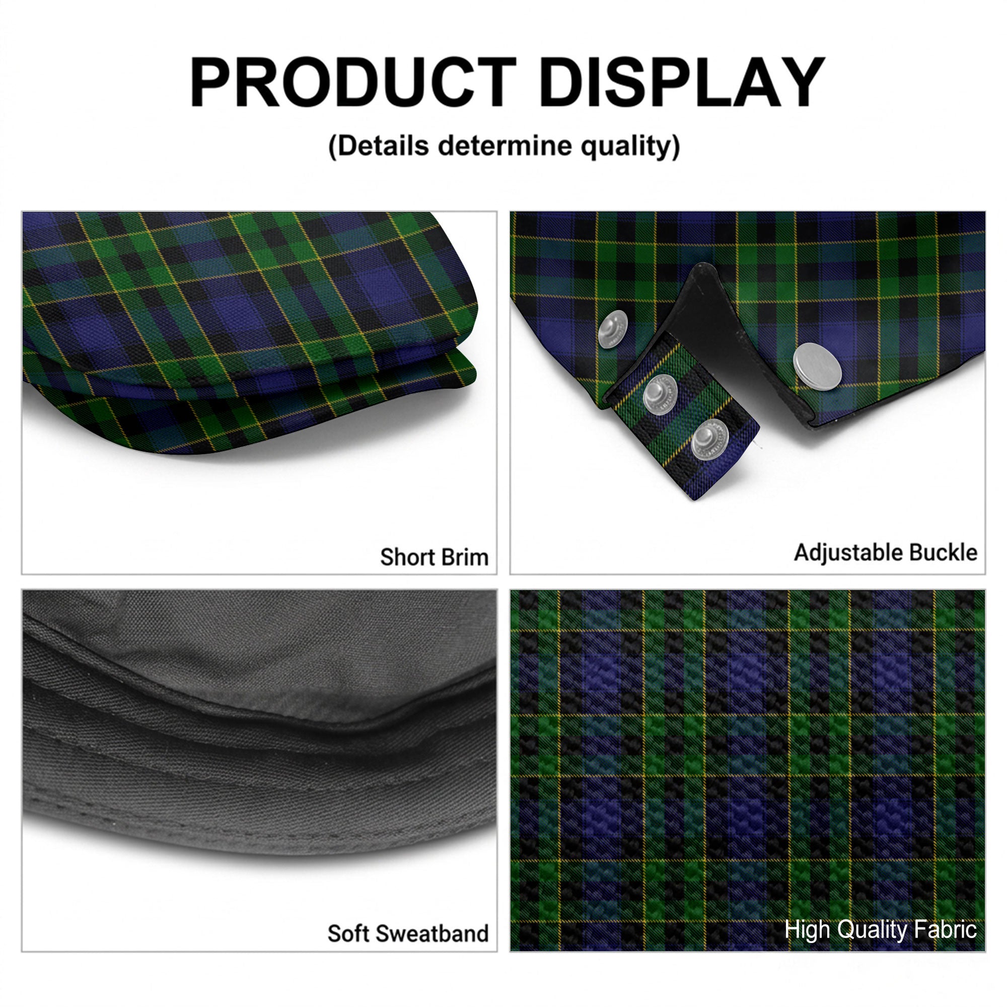 Mowat Modern Tartan Flat Caps