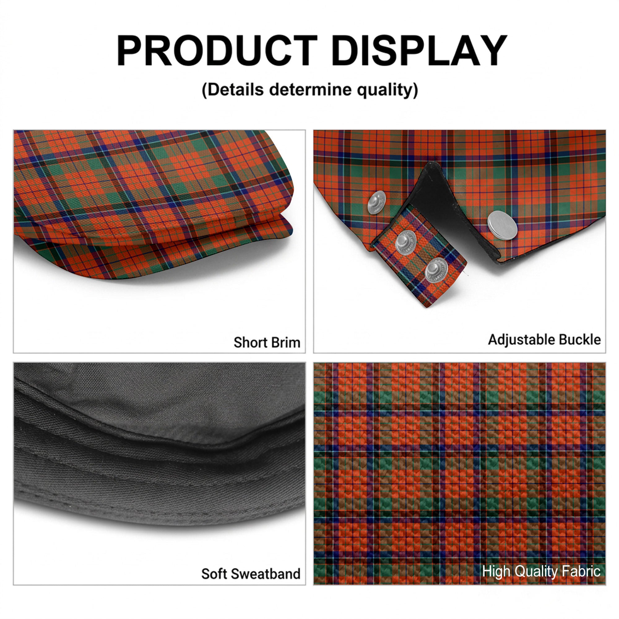 Nicolson Ancient Tartan Flat Caps