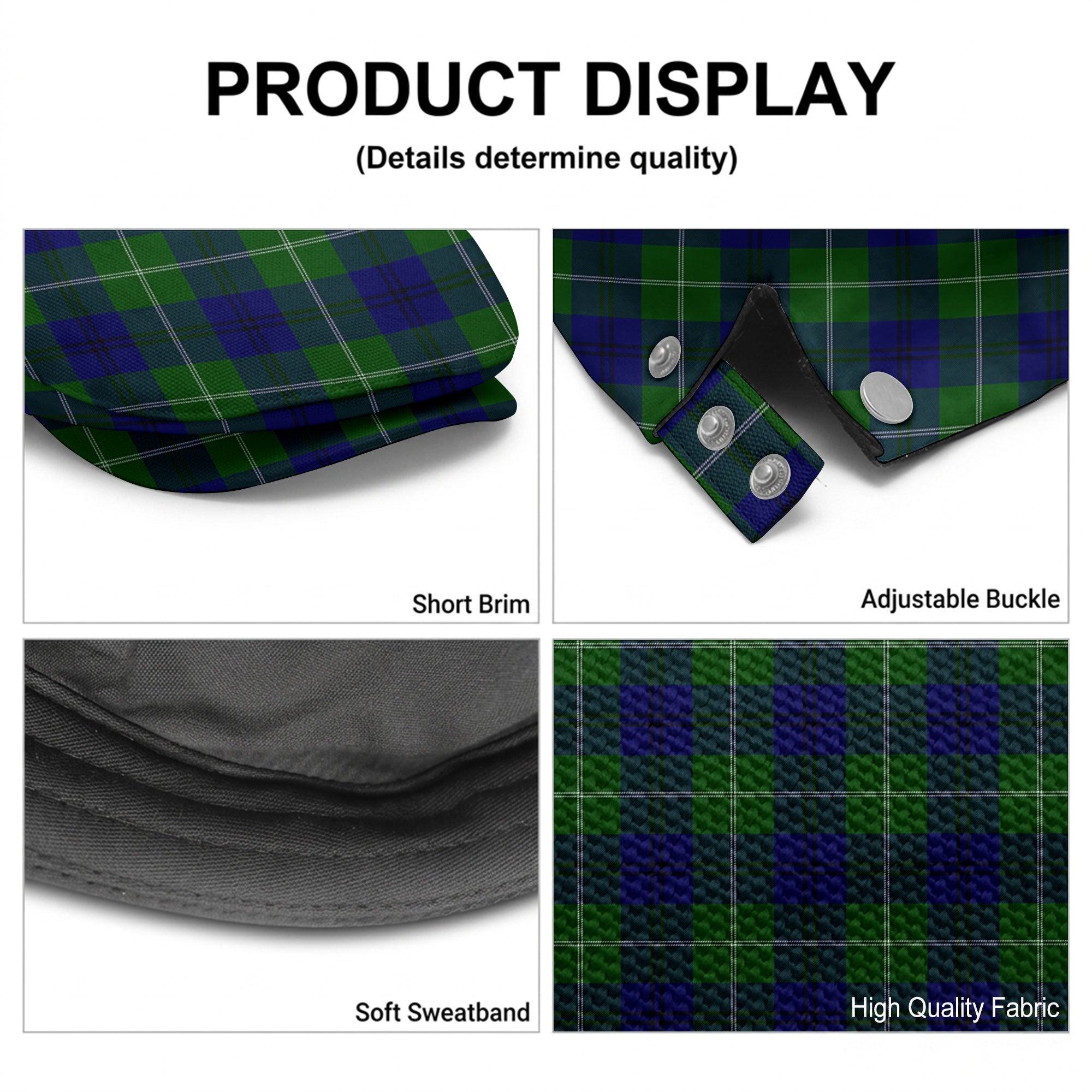 Oliphant Modern Tartan Flat Caps