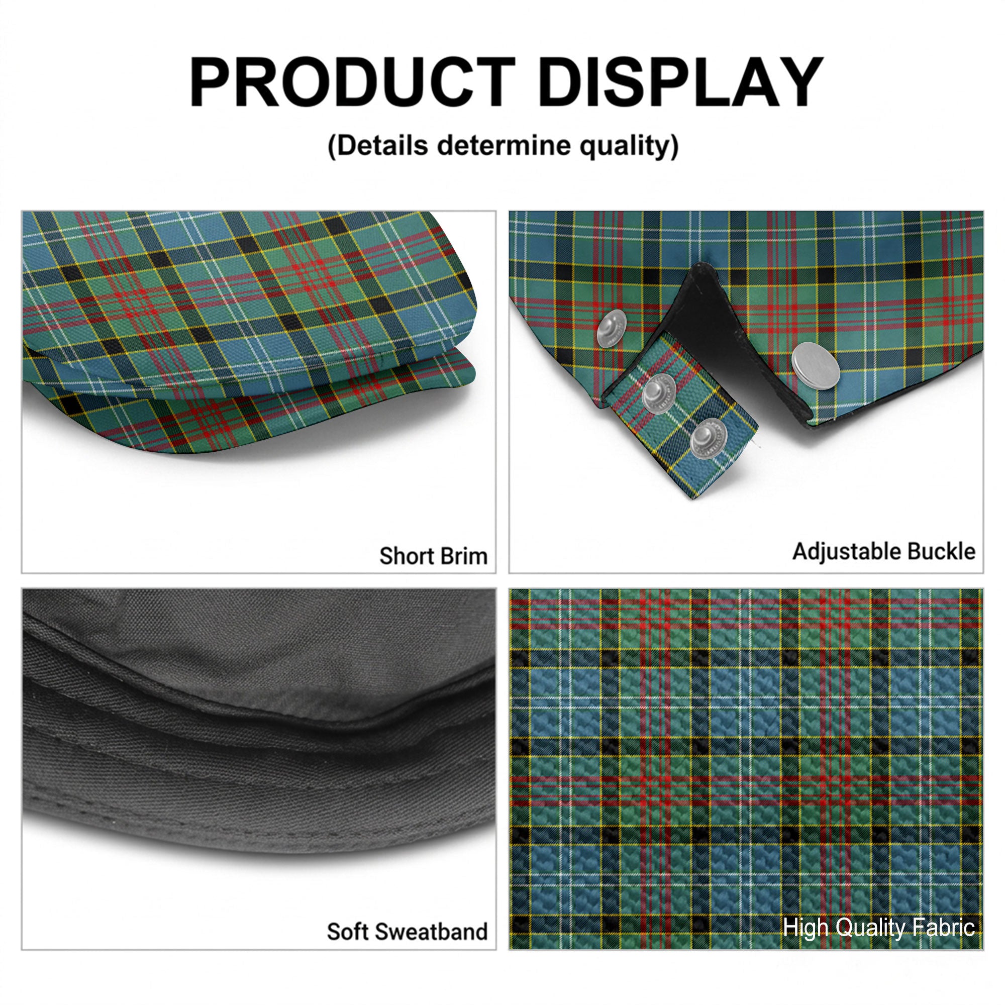 Paisley District Tartan Flat Caps