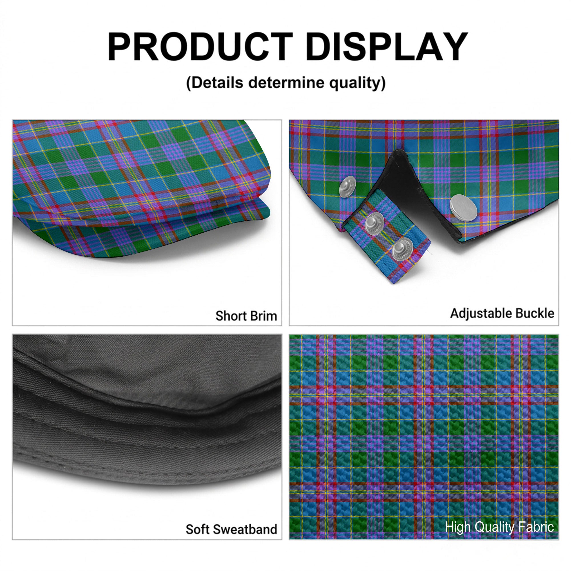 Pitcairn Hunting Tartan Flat Caps