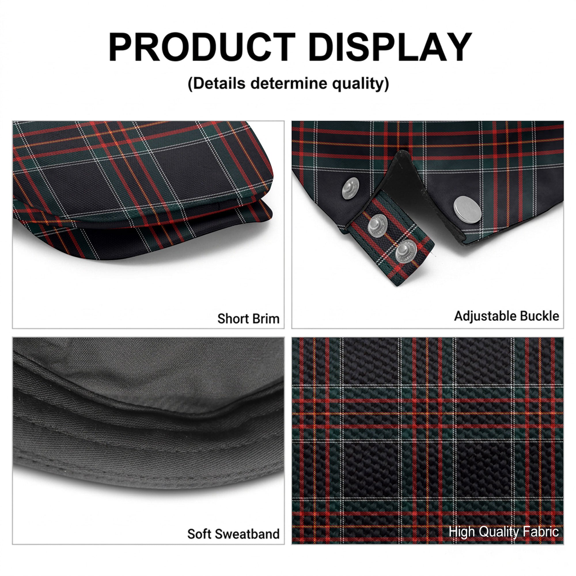 RCMP Tartan Flat Caps