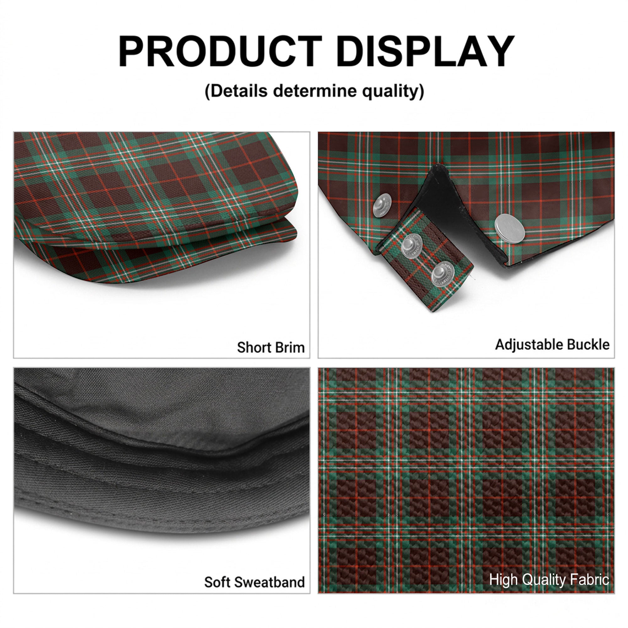Scott Brown Ancient Tartan Flat Caps