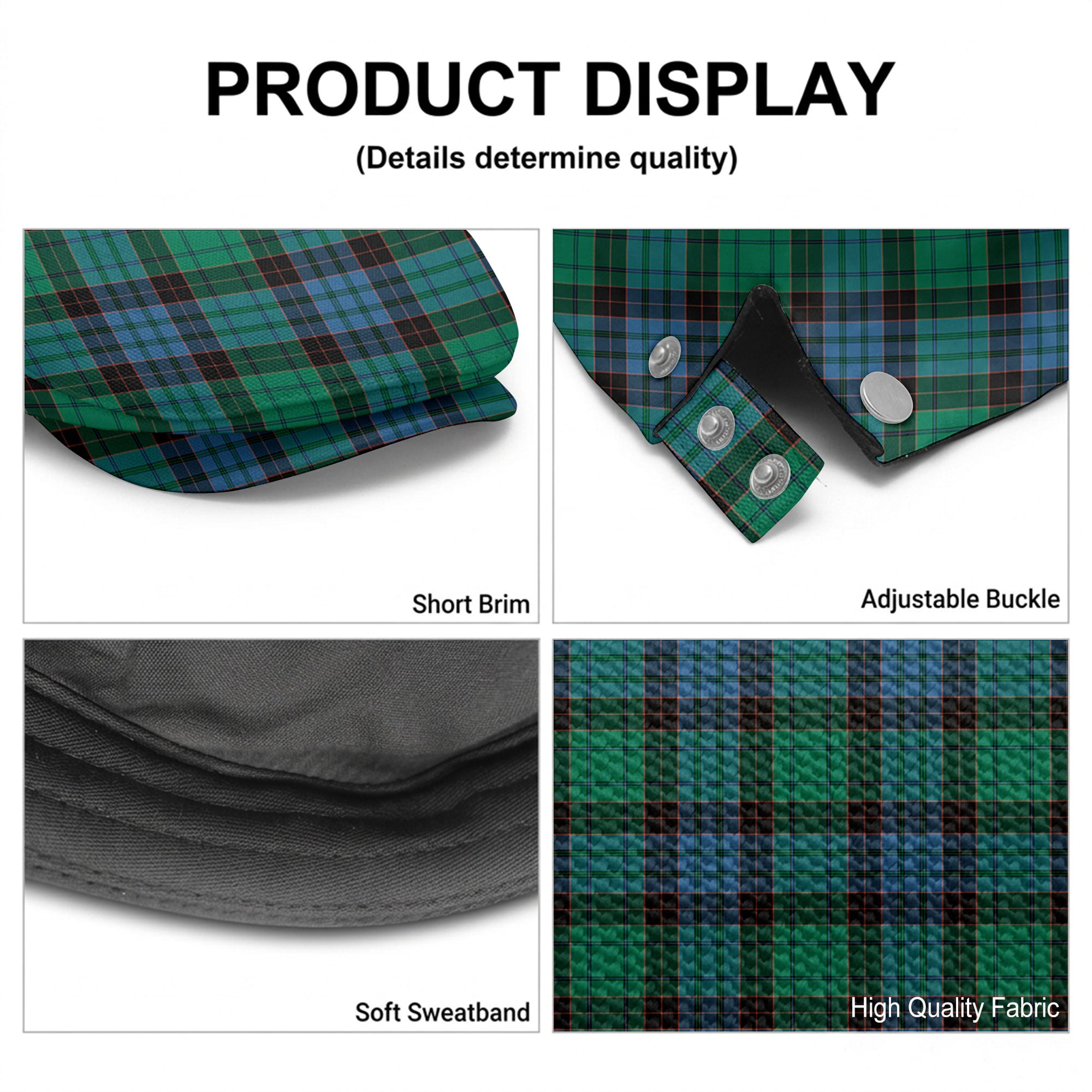Stewart Old Ancient Tartan Flat Caps