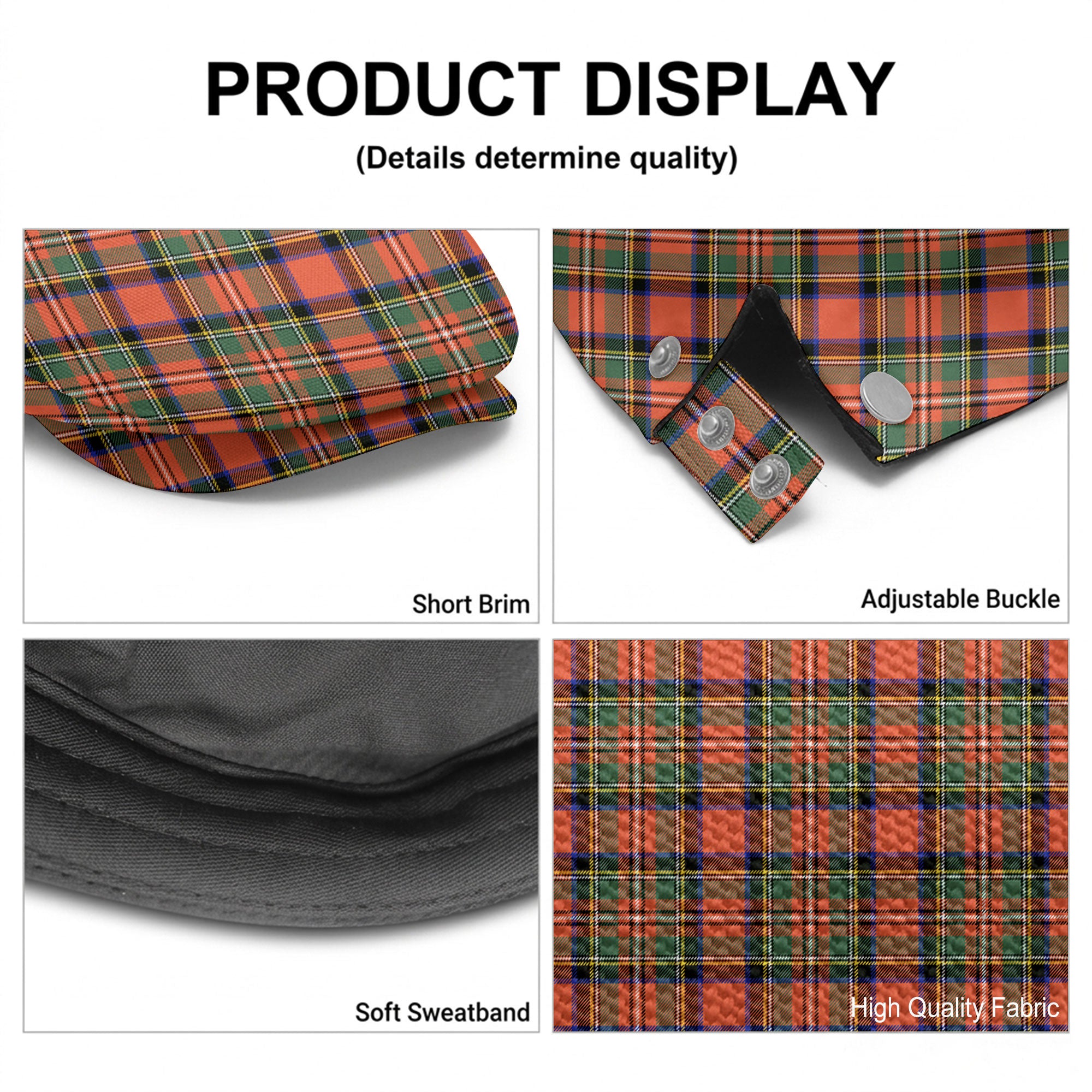 Stewart Royal Ancient Tartan Flat Caps