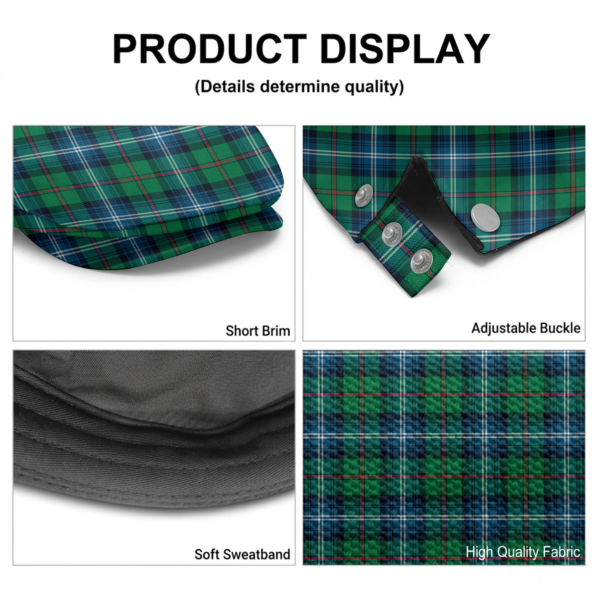 Urquhart Ancient Tartan Flat Caps