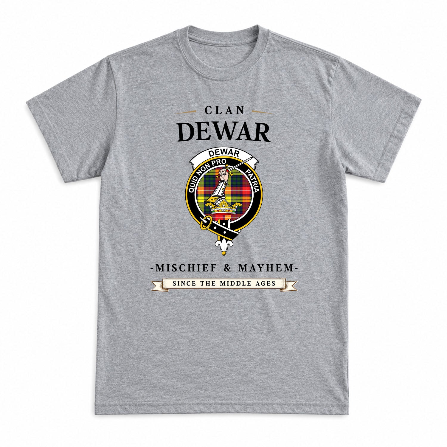 Dewar Tartan Crest Mischief and Mayhem T-shirt