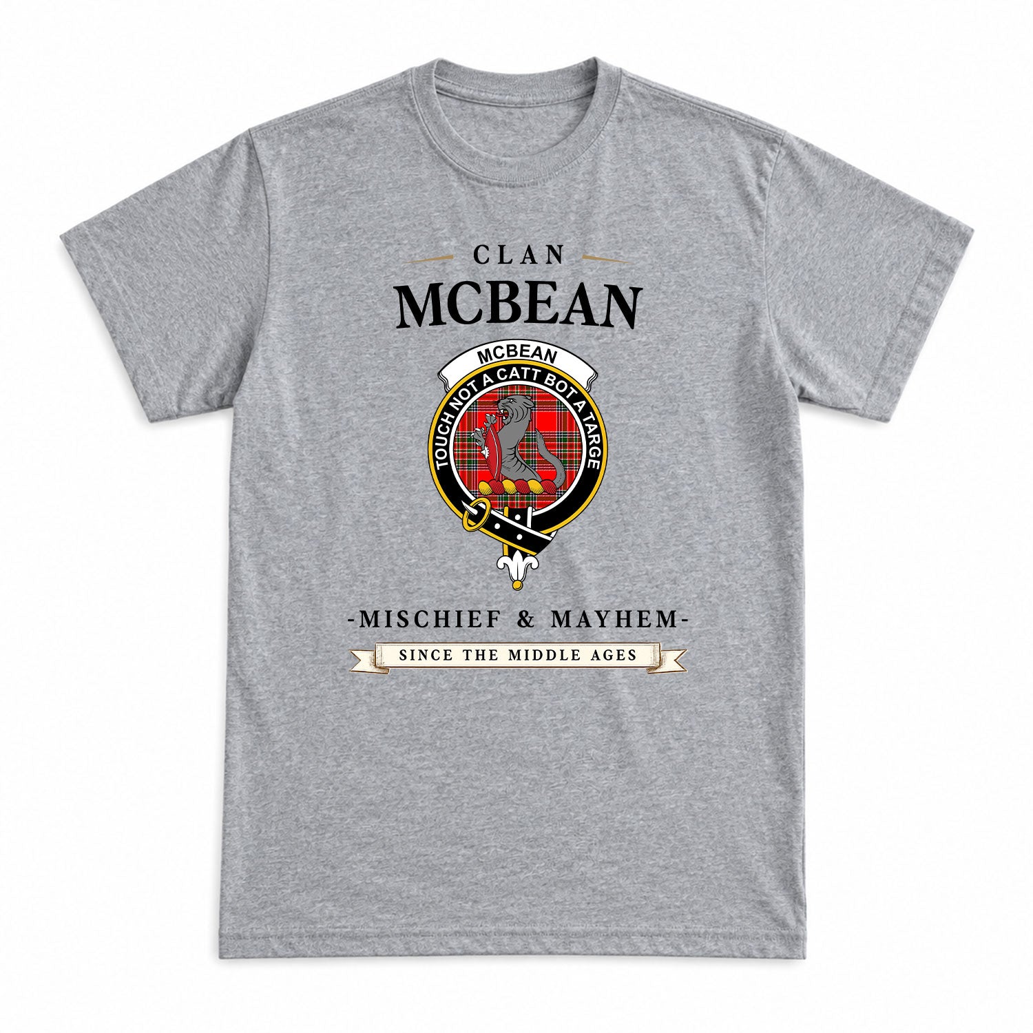 McBean Tartan Crest Mischief and Mayhem T-shirt