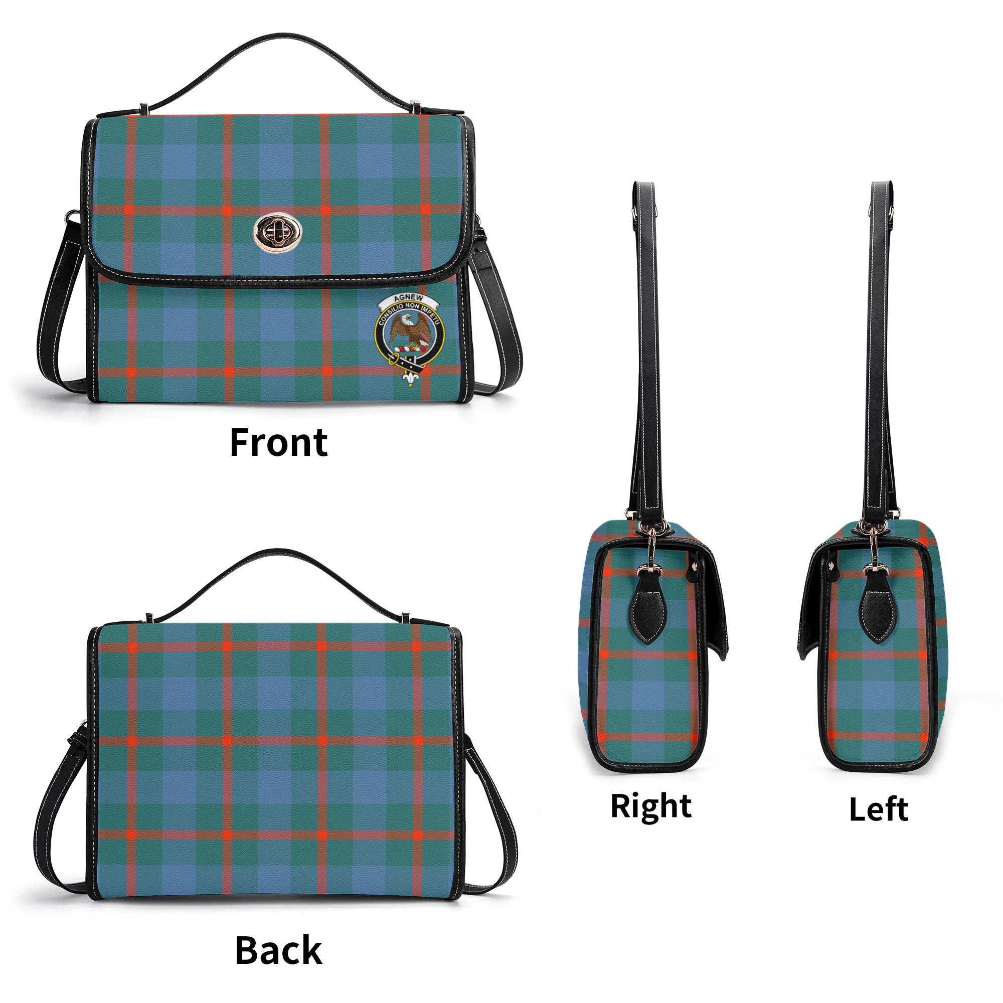 Agnew Ancient Tartan Crest Satchel Bag