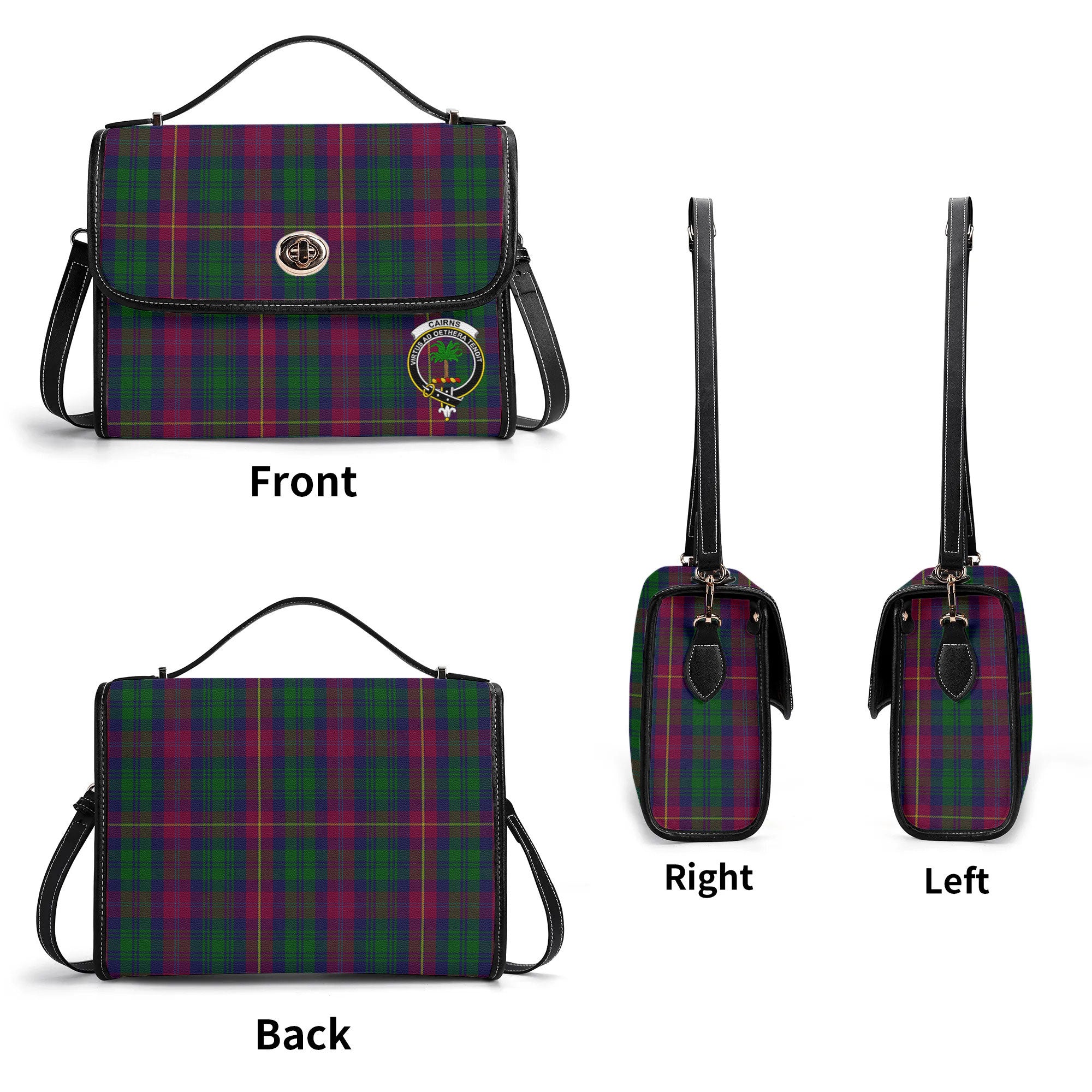 Cairns Tartan Crest Satchel Bag