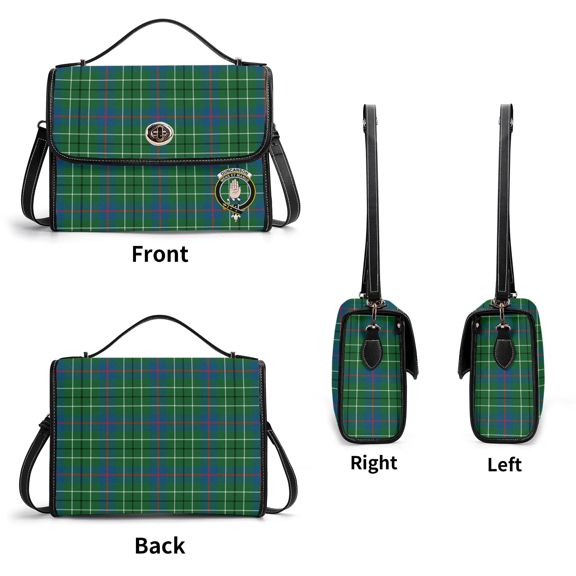 Duncanson Tartan Crest Satchel Bag