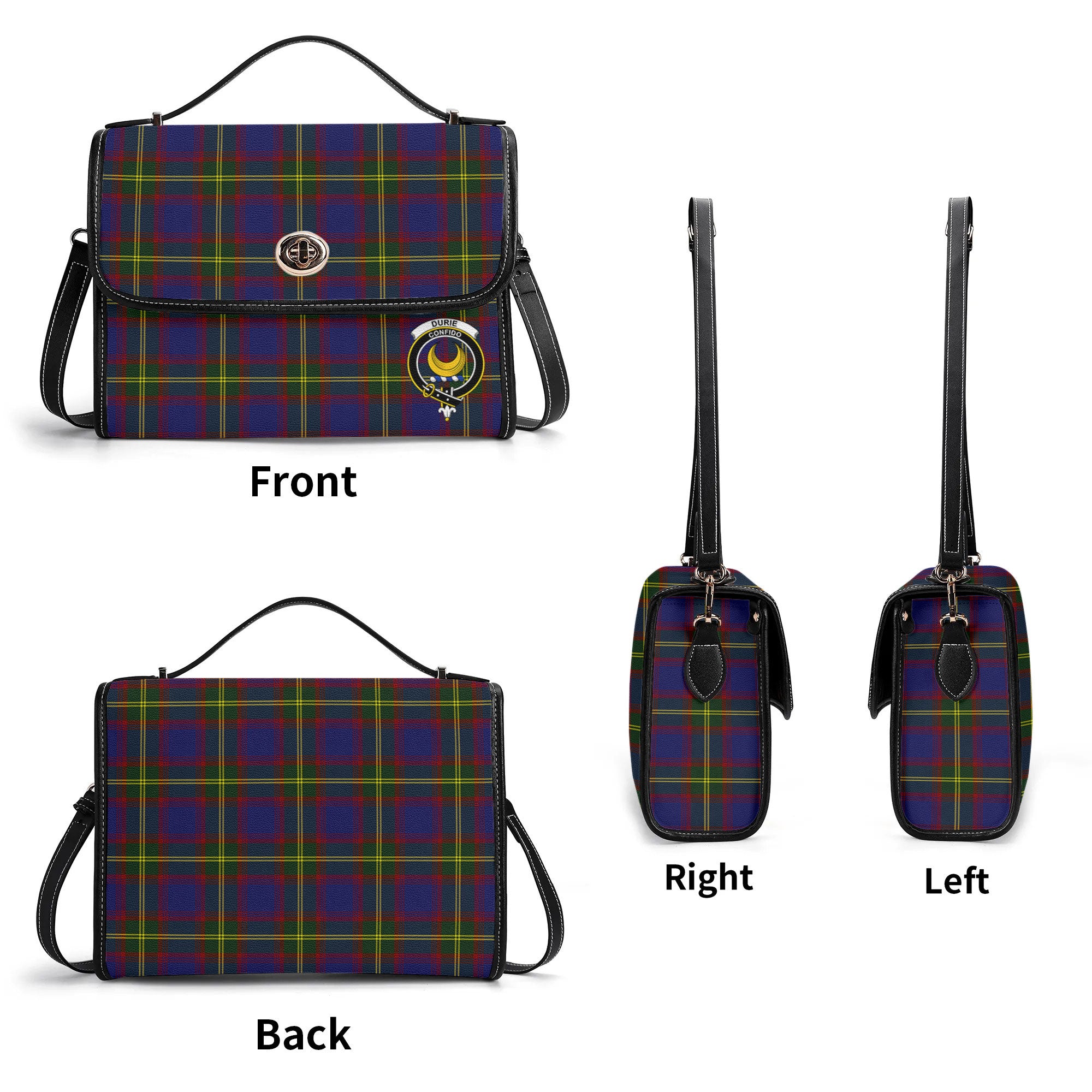 Durie Tartan Crest Satchel Bag