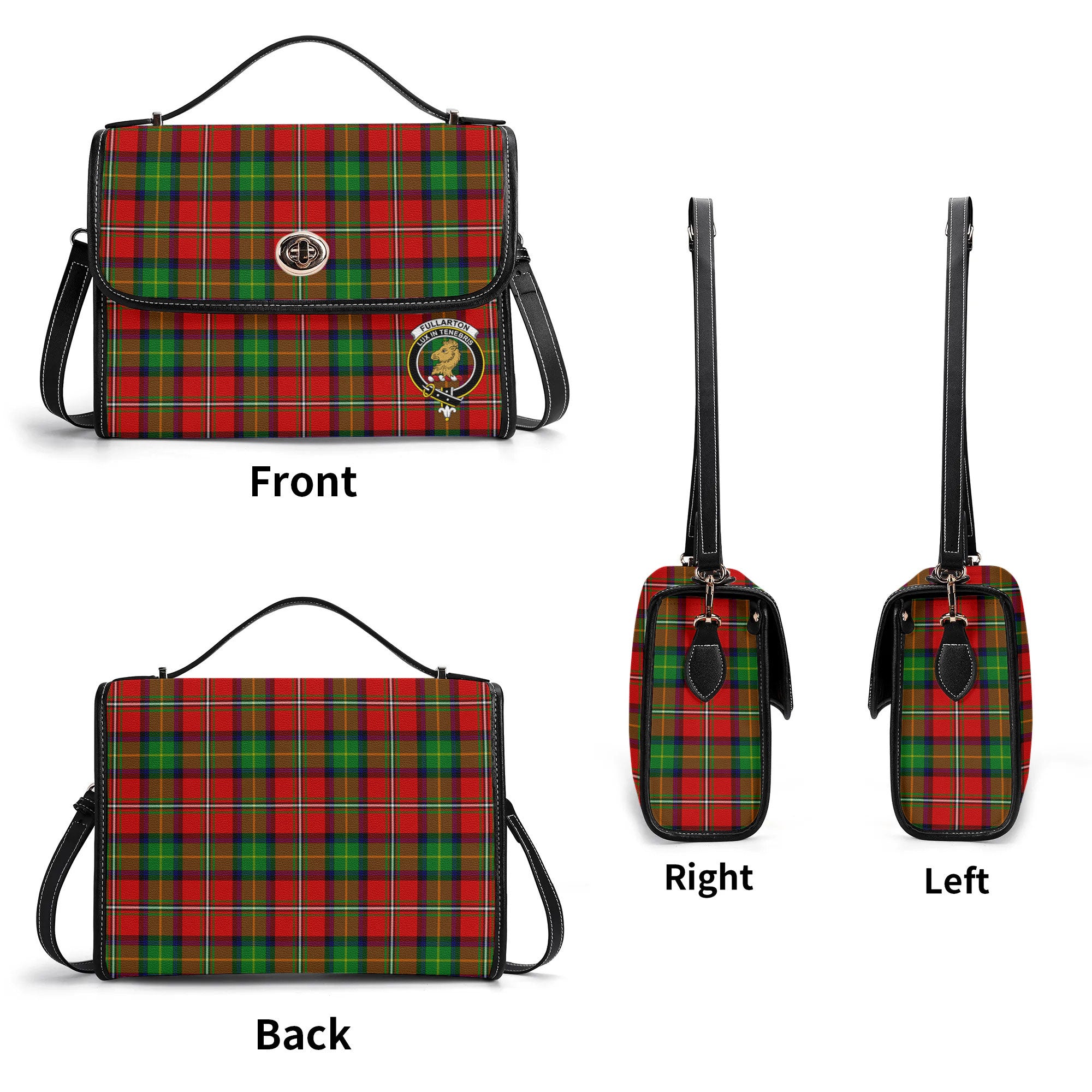 Fullarton Tartan Crest Satchel Bag