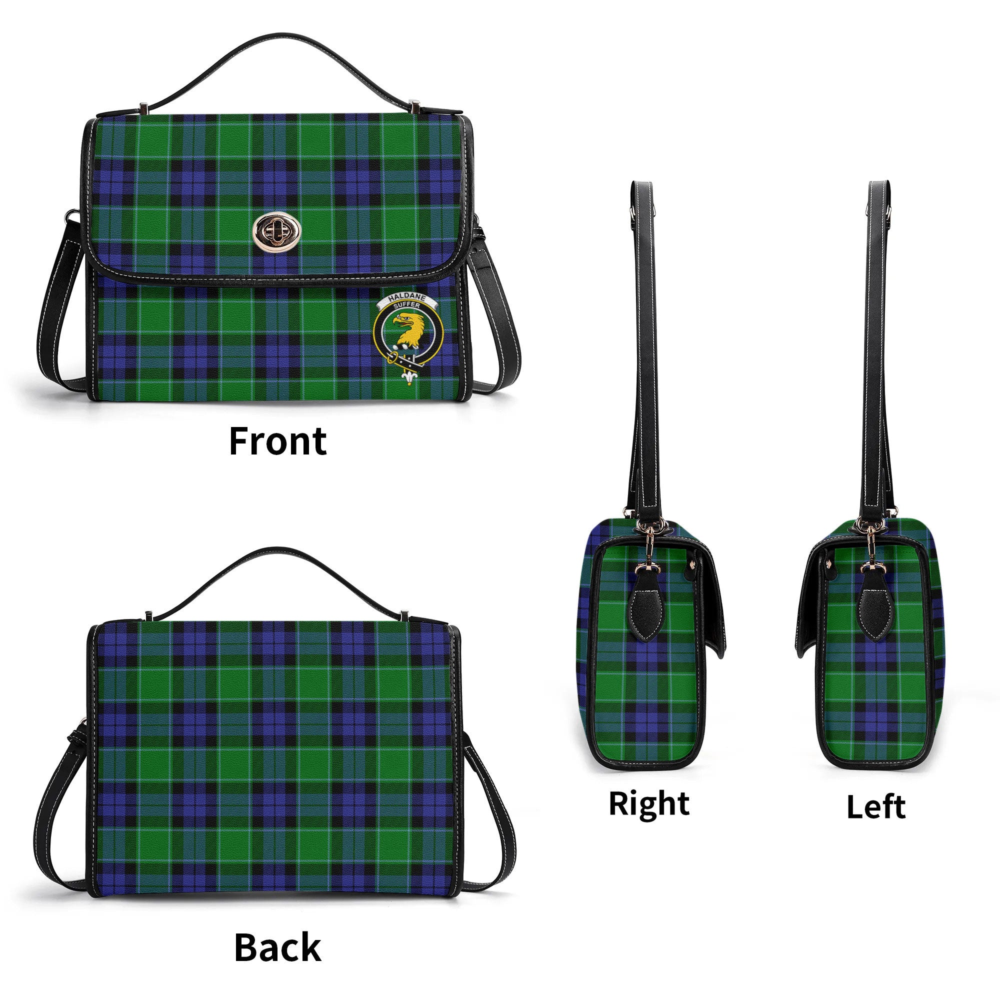 Haldane Tartan Crest Satchel Bag
