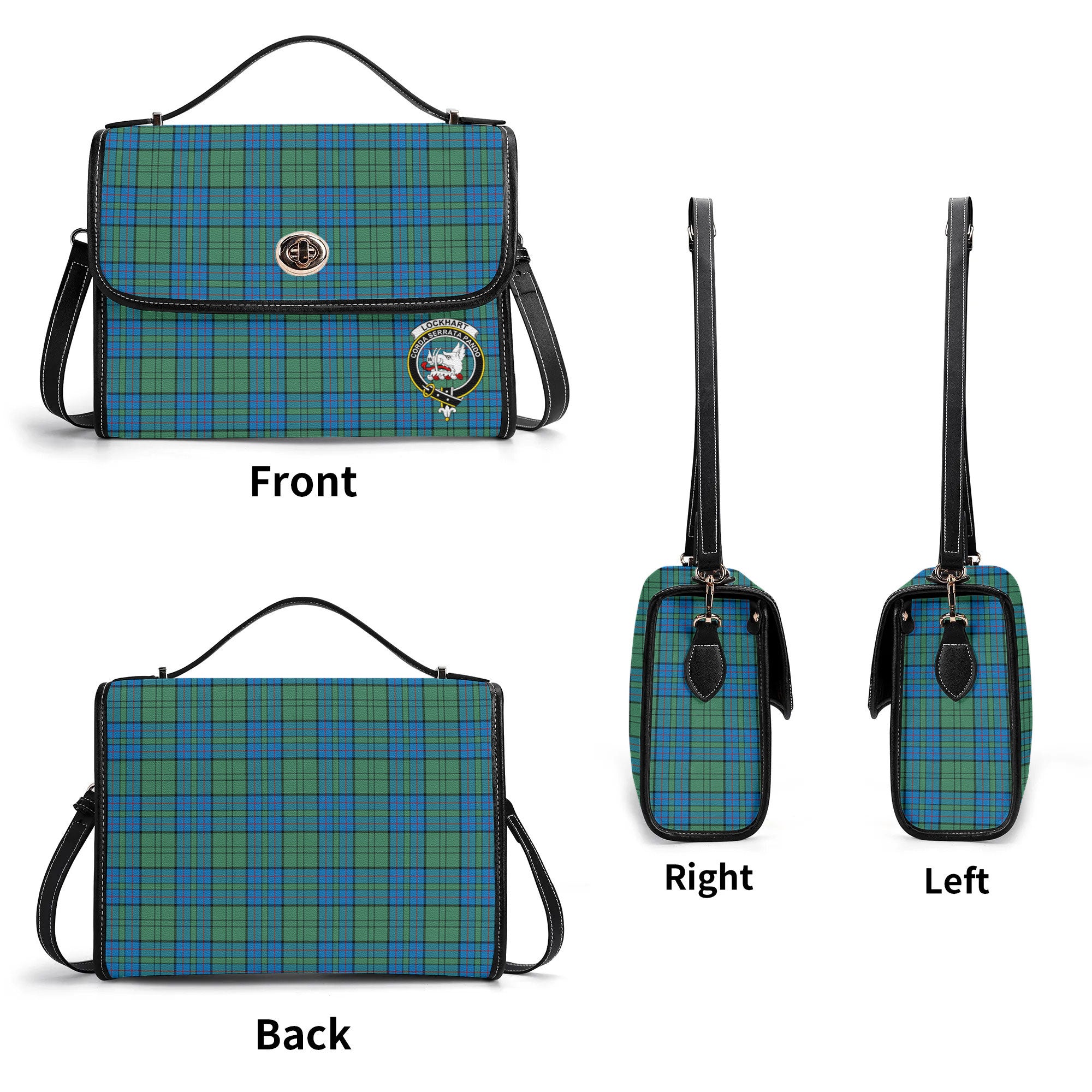 Lockhart Tartan Crest Satchel Bag