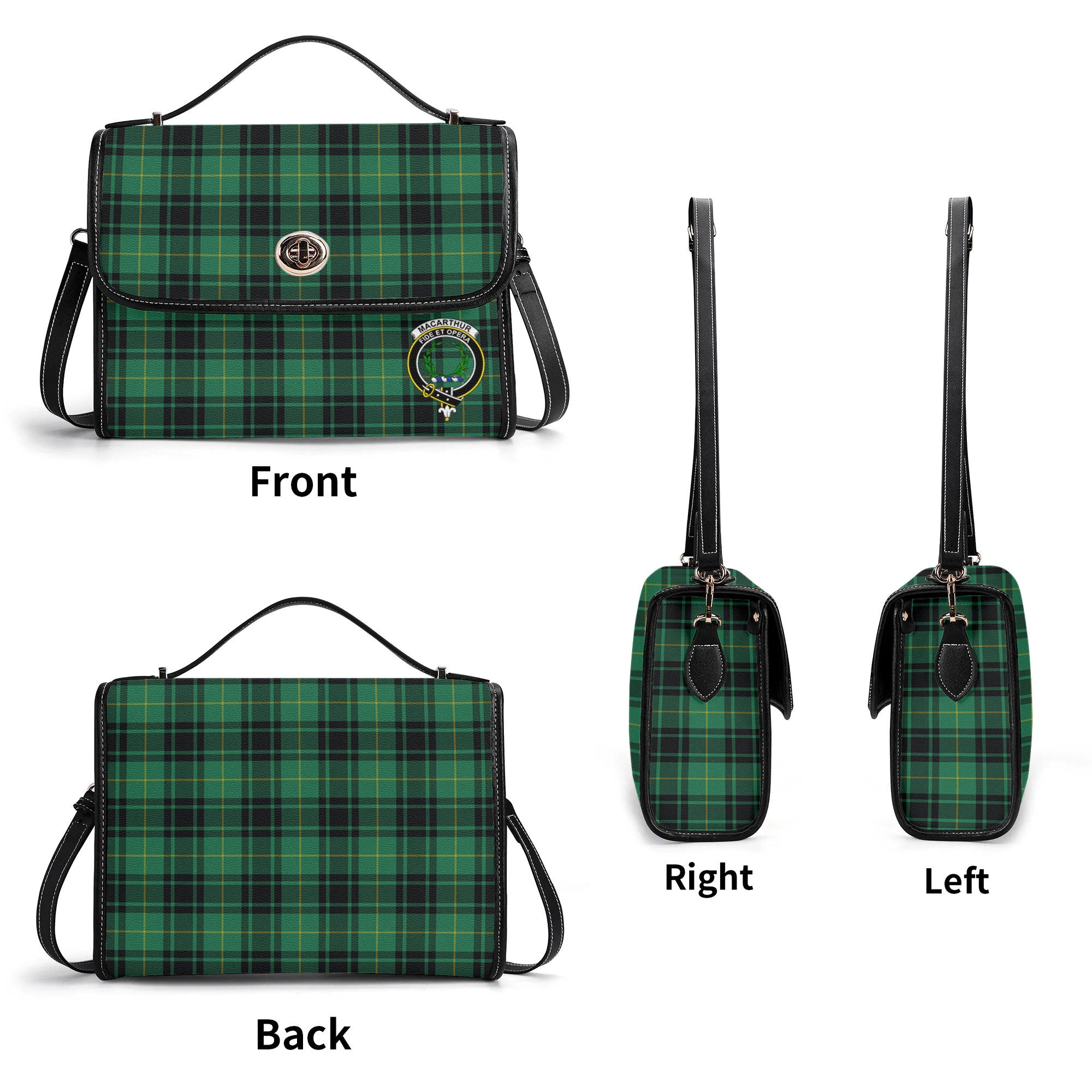 MacArthur Ancient Tartan Crest Satchel Bag