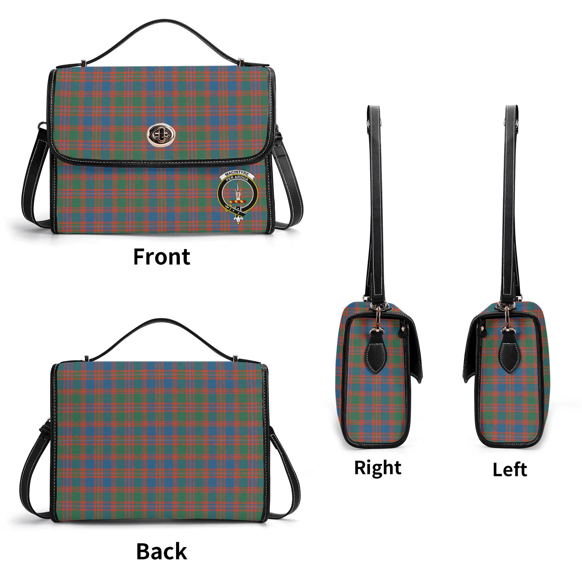 MacIntyre Ancient Tartan Crest Satchel Bag