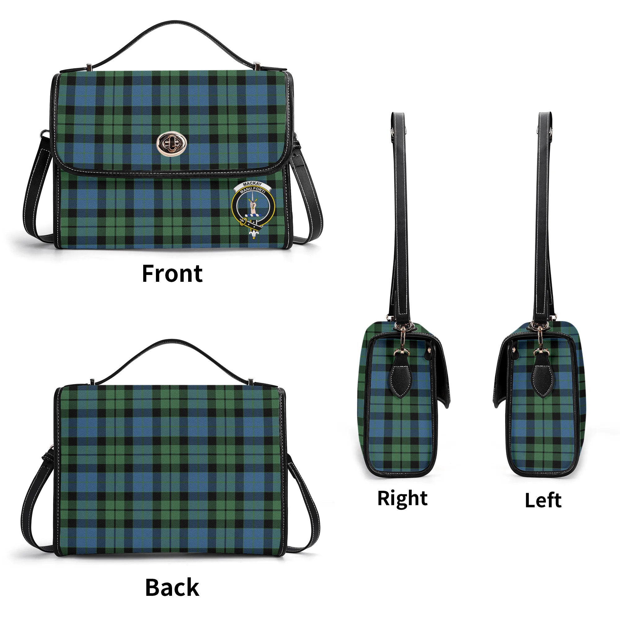 MacKay Ancient Tartan Crest Satchel Bag