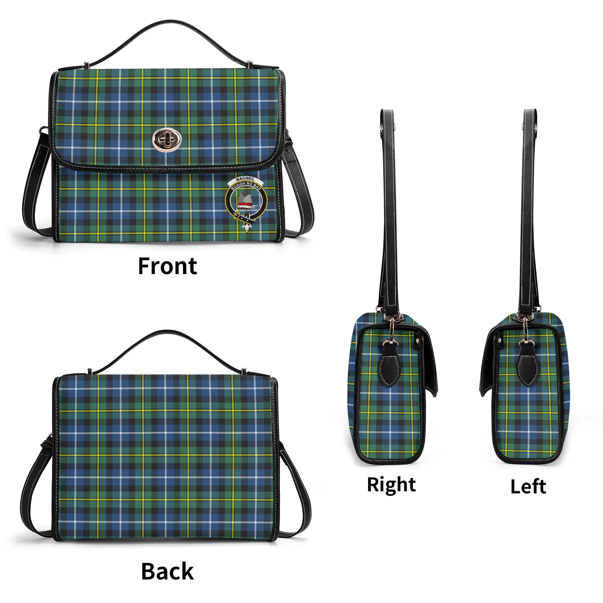 MacNeil of Barra Ancient Tartan Crest Satchel Bag