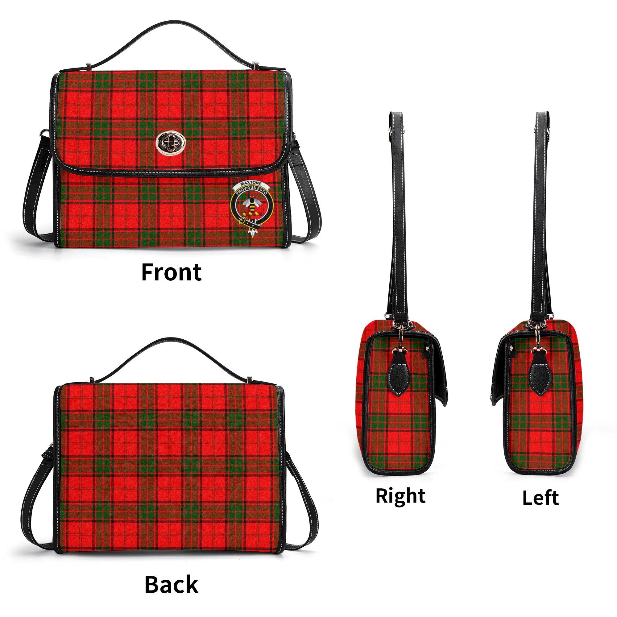 Maxtone Tartan Crest Satchel Bag