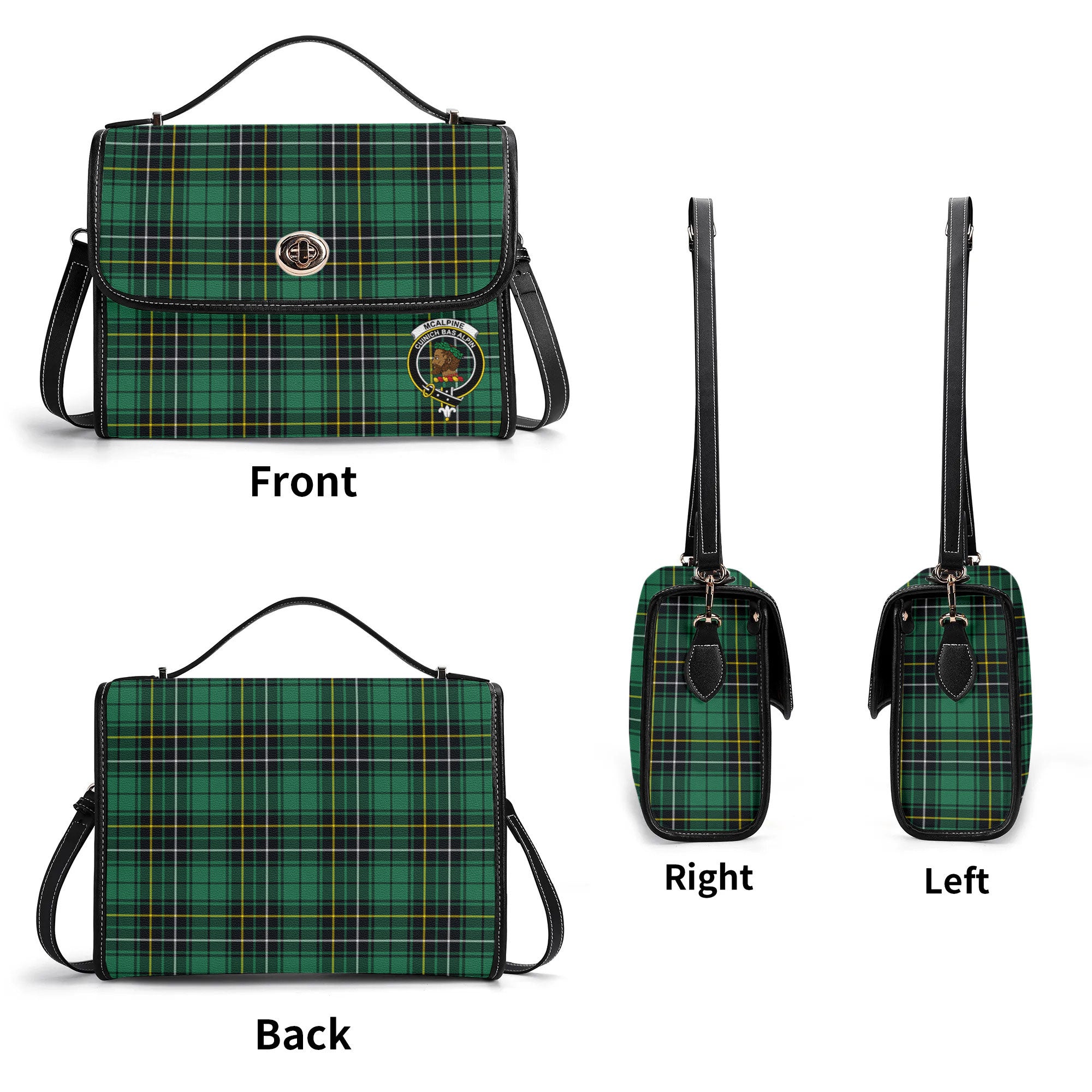 McAlpine Ancient Tartan Crest Satchel Bag