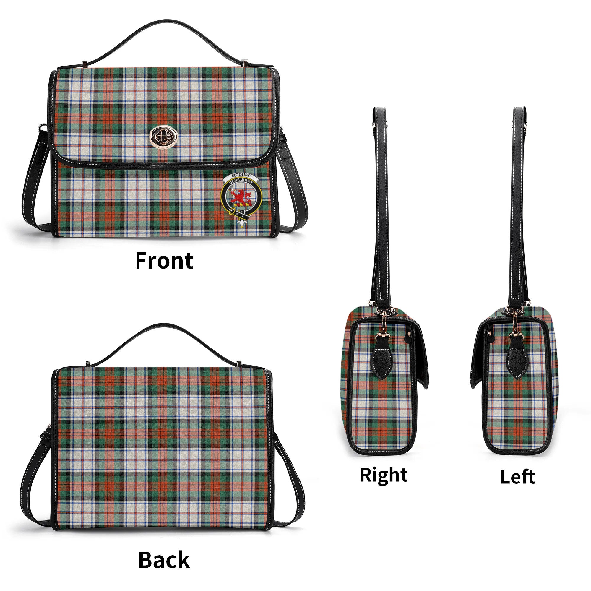 McDuff Dress Ancient Tartan Crest Satchel Bag