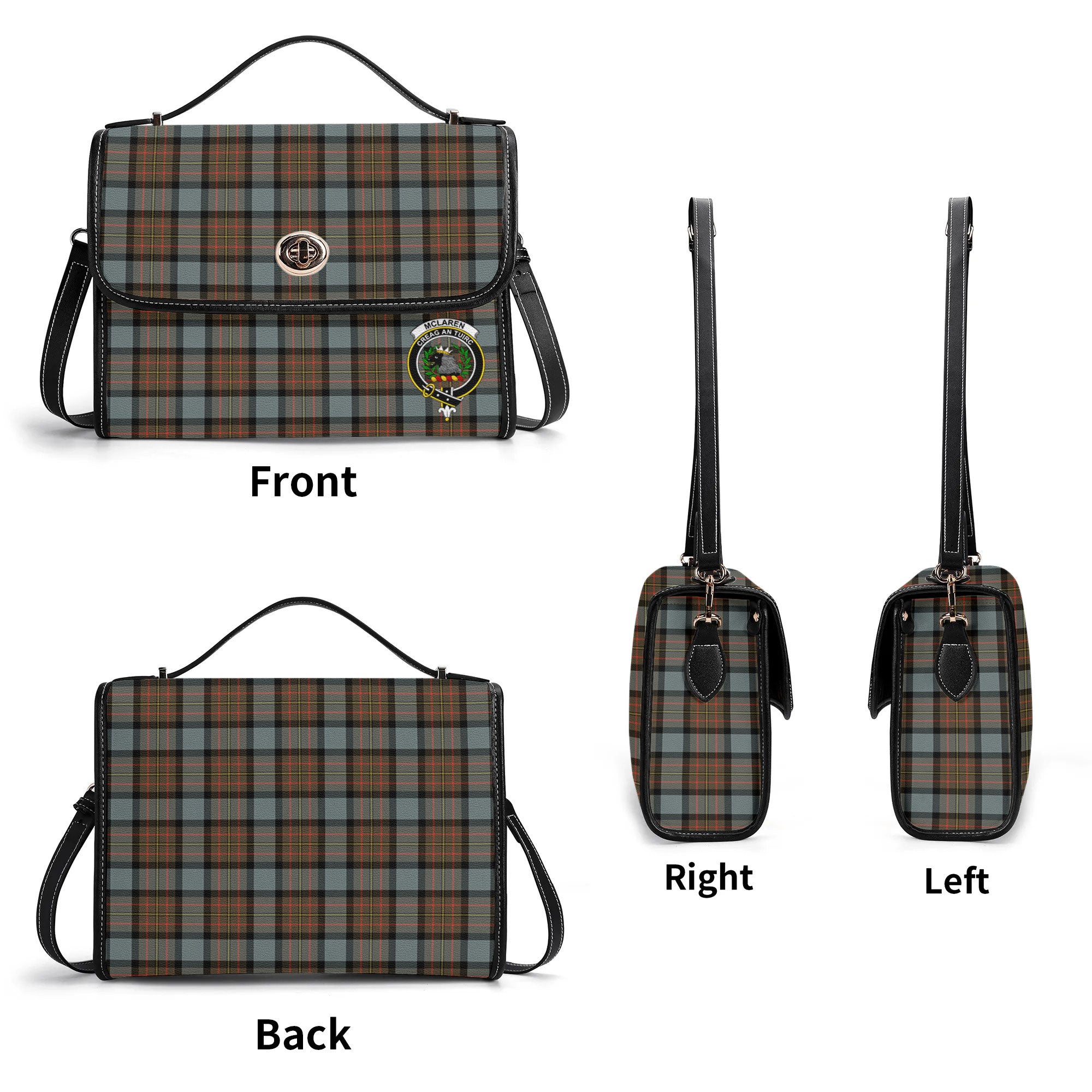 McLaren Weathered Tartan Crest Satchel Bag