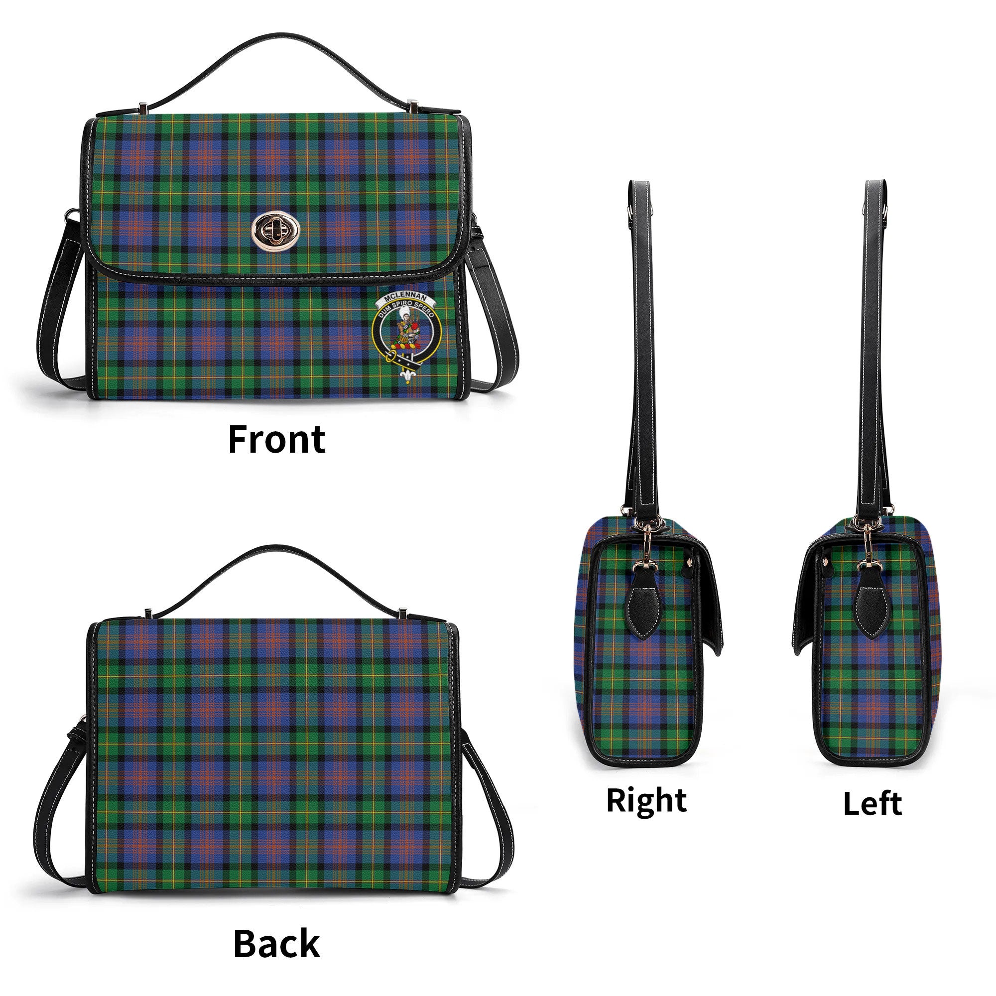 McLennan Ancient Tartan Crest Satchel Bag