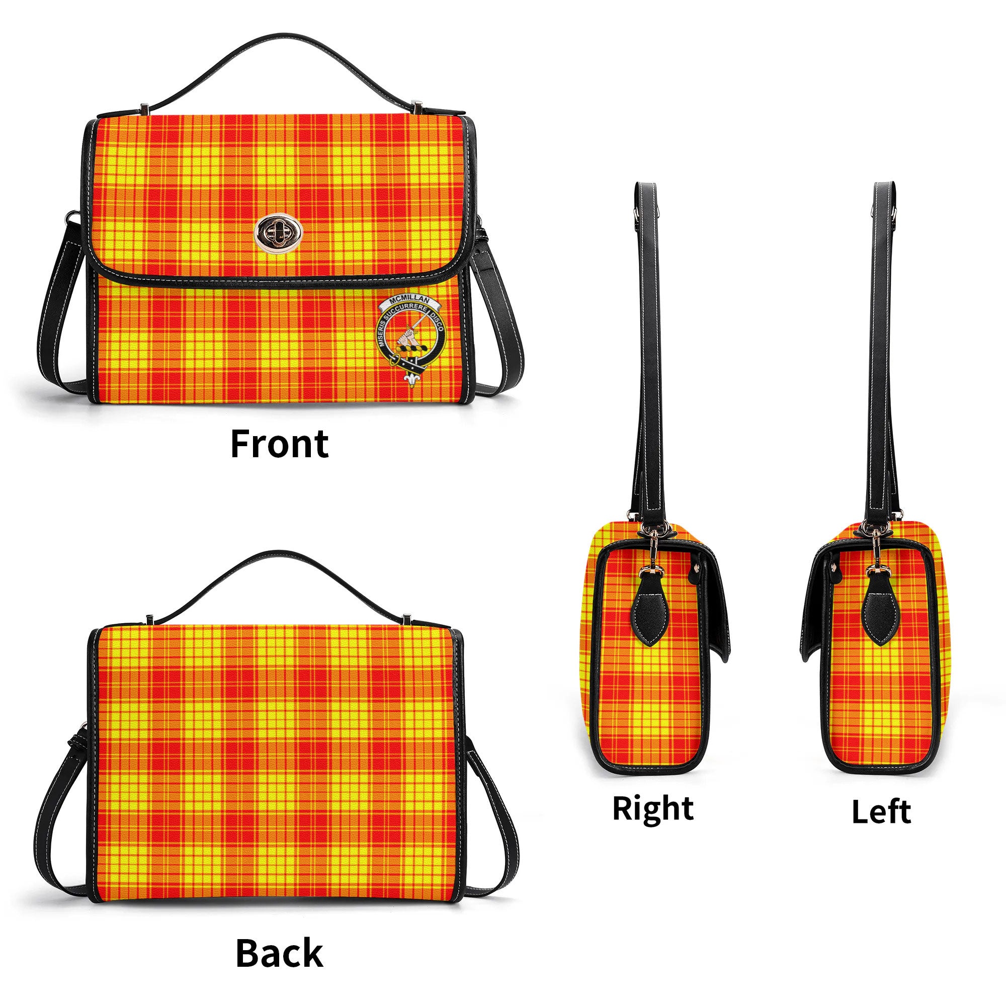 McMillan Clan Tartan Crest Satchel Bag