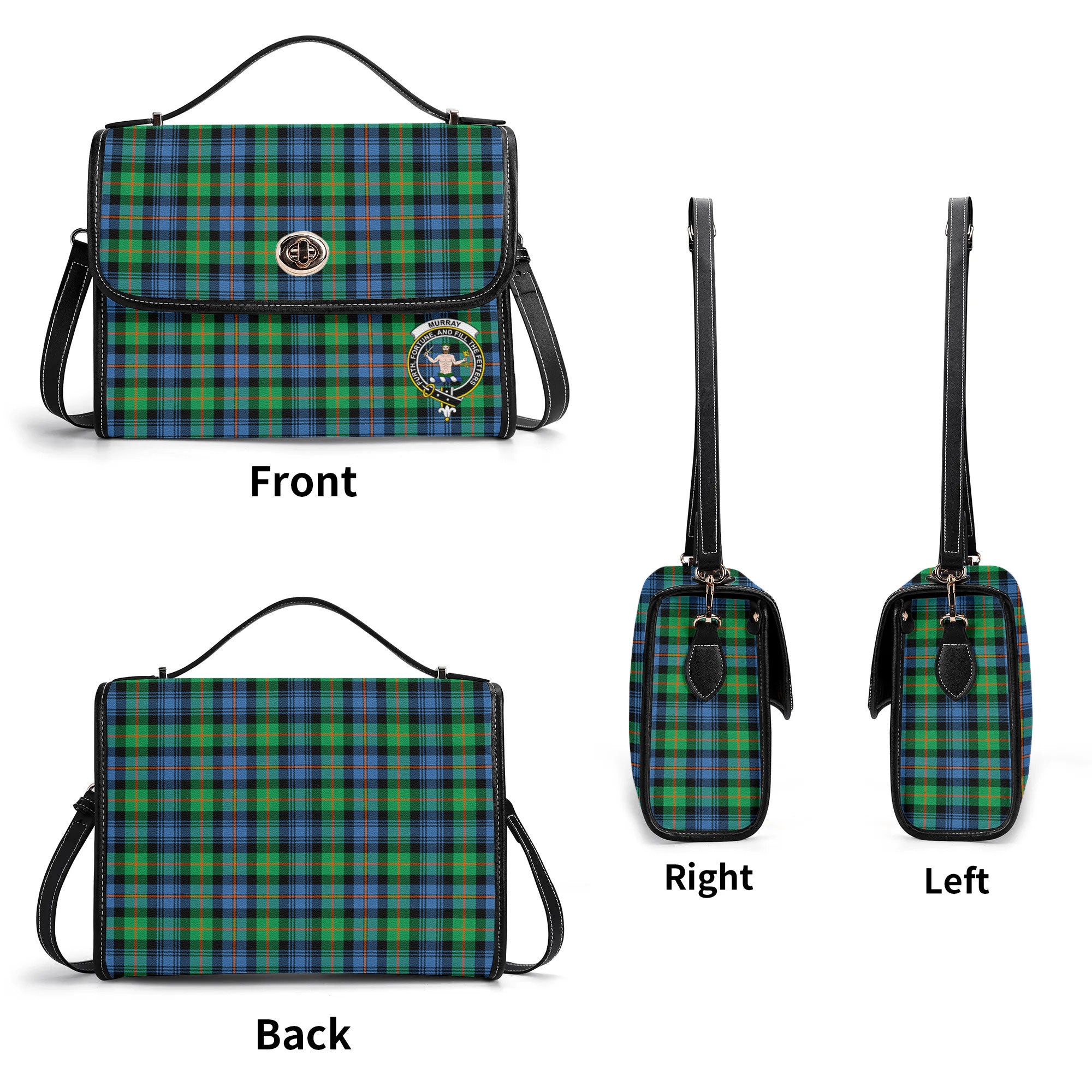 Murray of Atholl Ancient Tartan Crest Satchel Bag