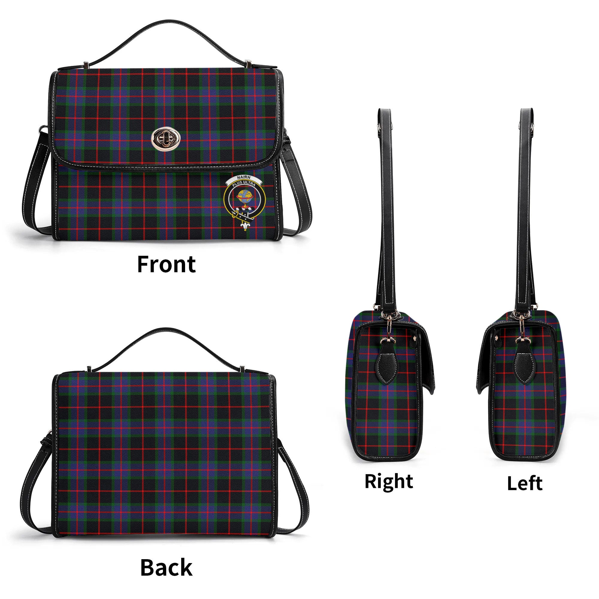 Nairn Tartan Crest Satchel Bag