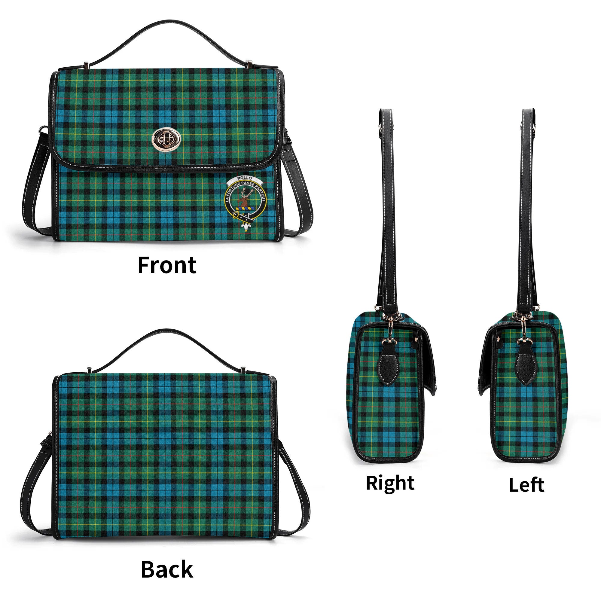 Rollo Ancient Tartan Crest Satchel Bag