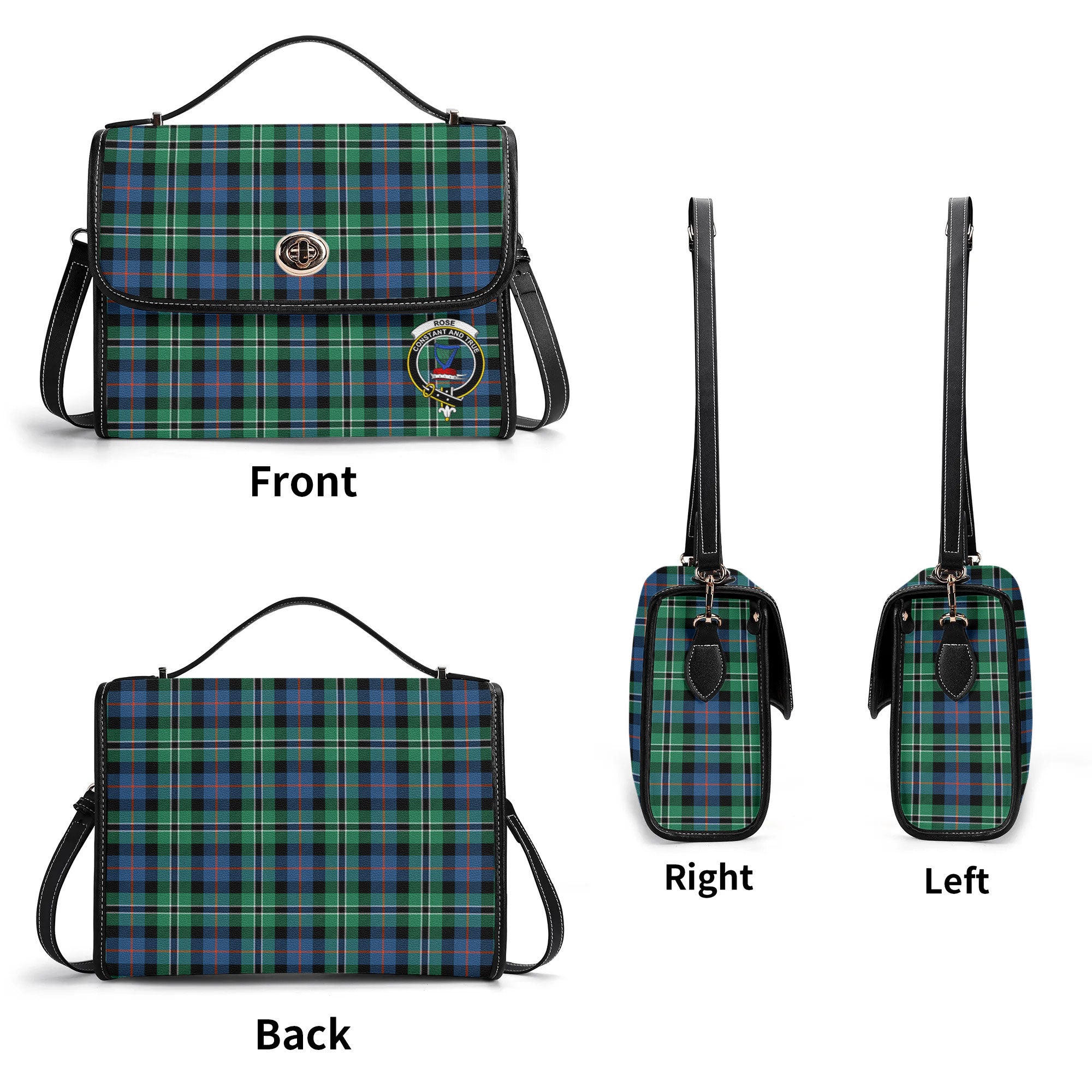 Rose Hunting Ancient Tartan Crest Satchel Bag