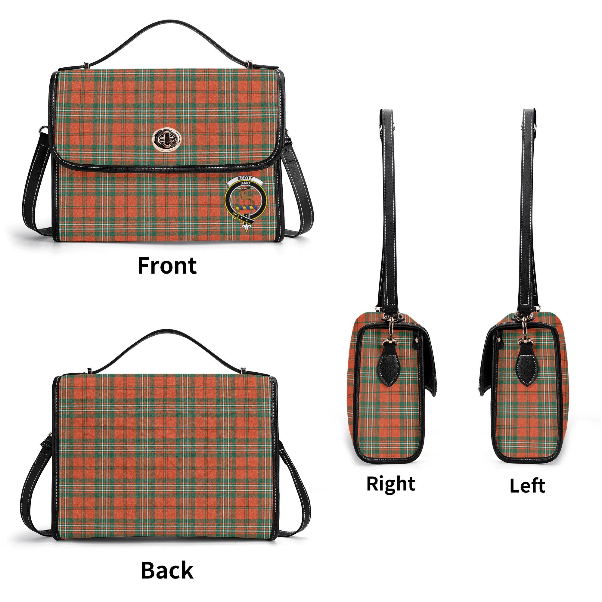 Scott Ancient Tartan Crest Satchel Bag