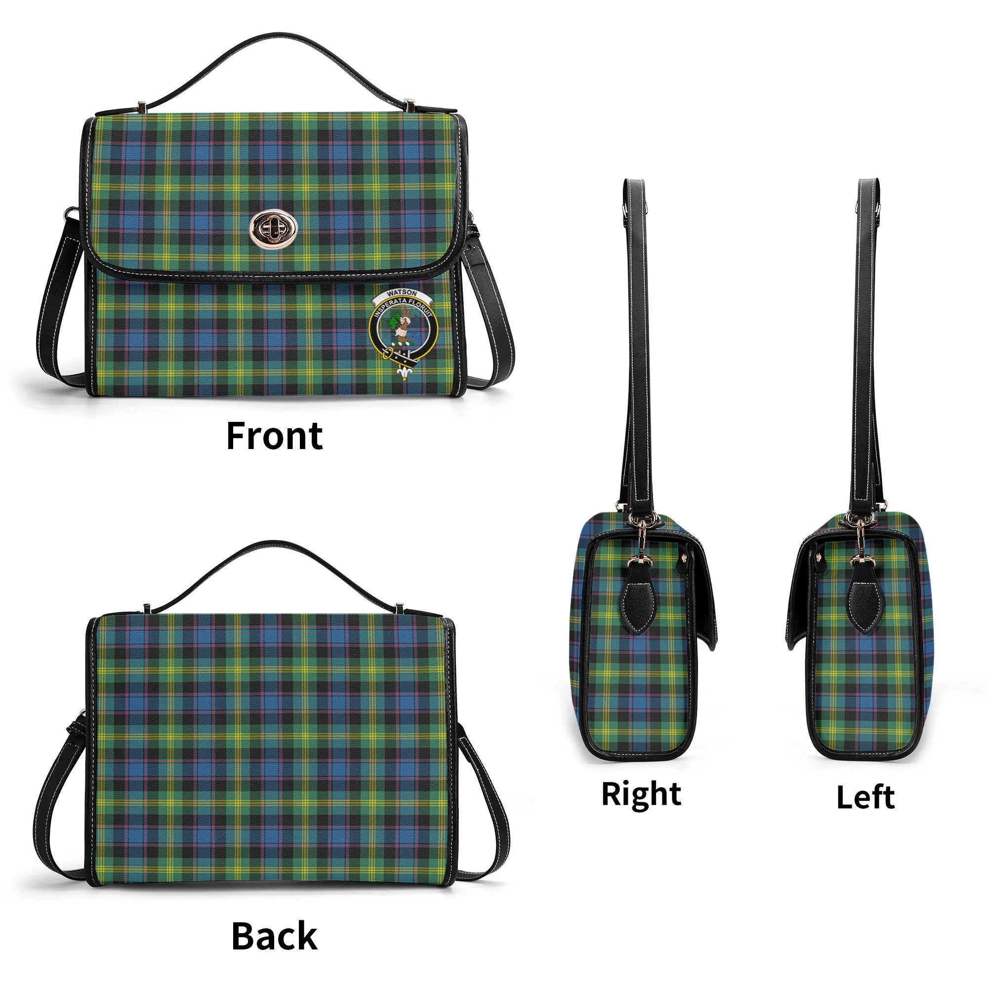 Watson Ancient Tartan Crest Satchel Bag