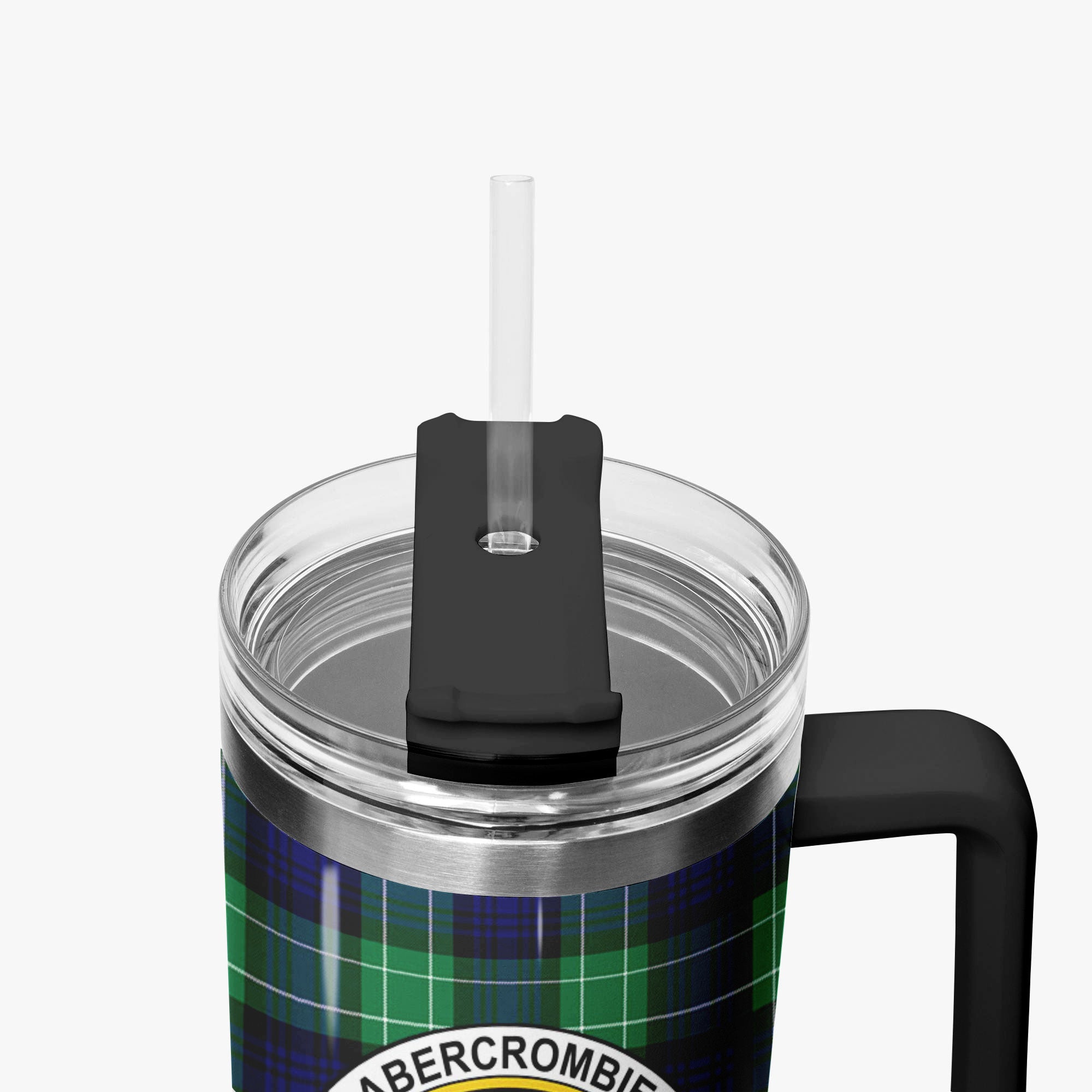 Abercrombie Tartan Crest 40 oz Insulated Tumbler with Handle