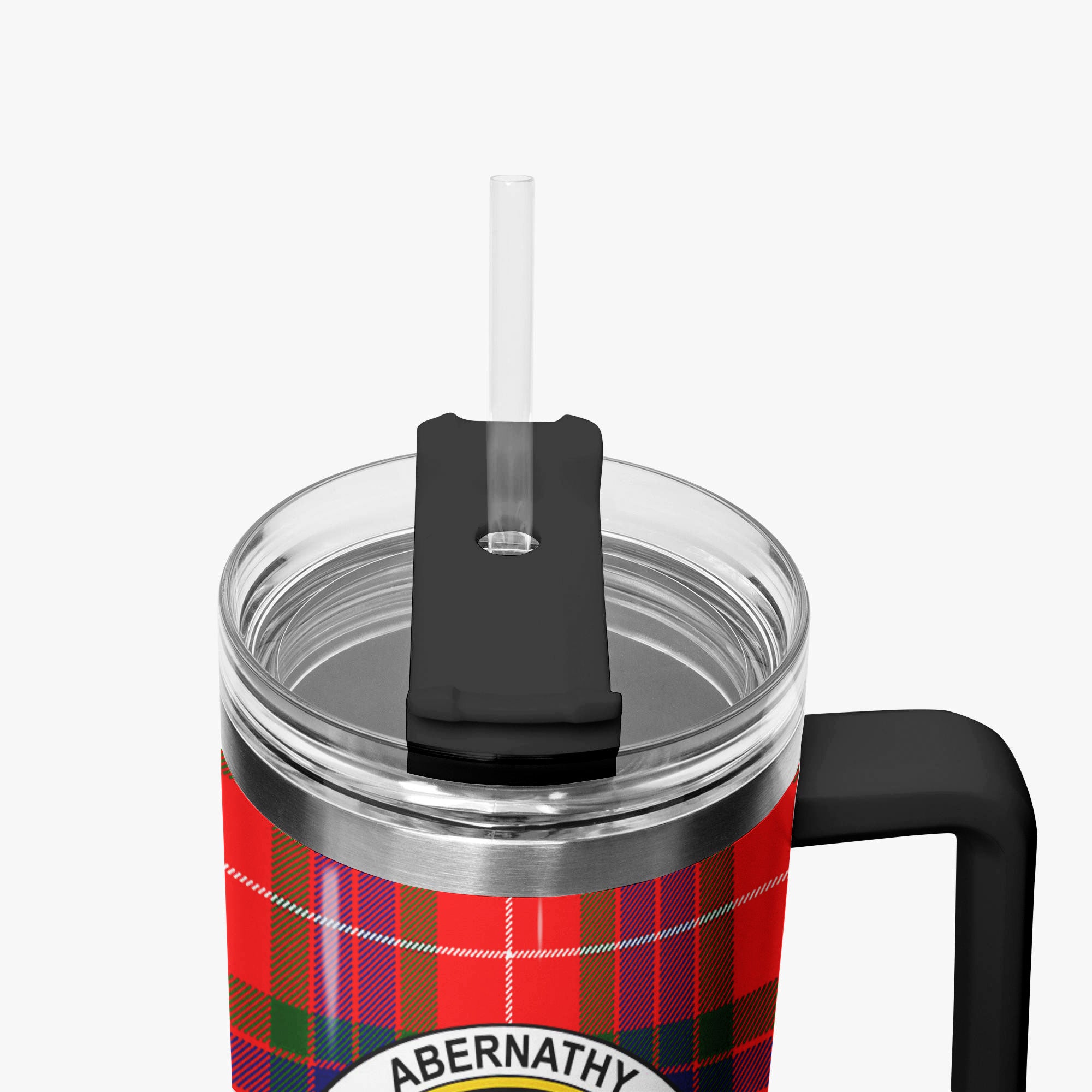 Abernathy Tartan Crest 40 oz Insulated Tumbler with Handle